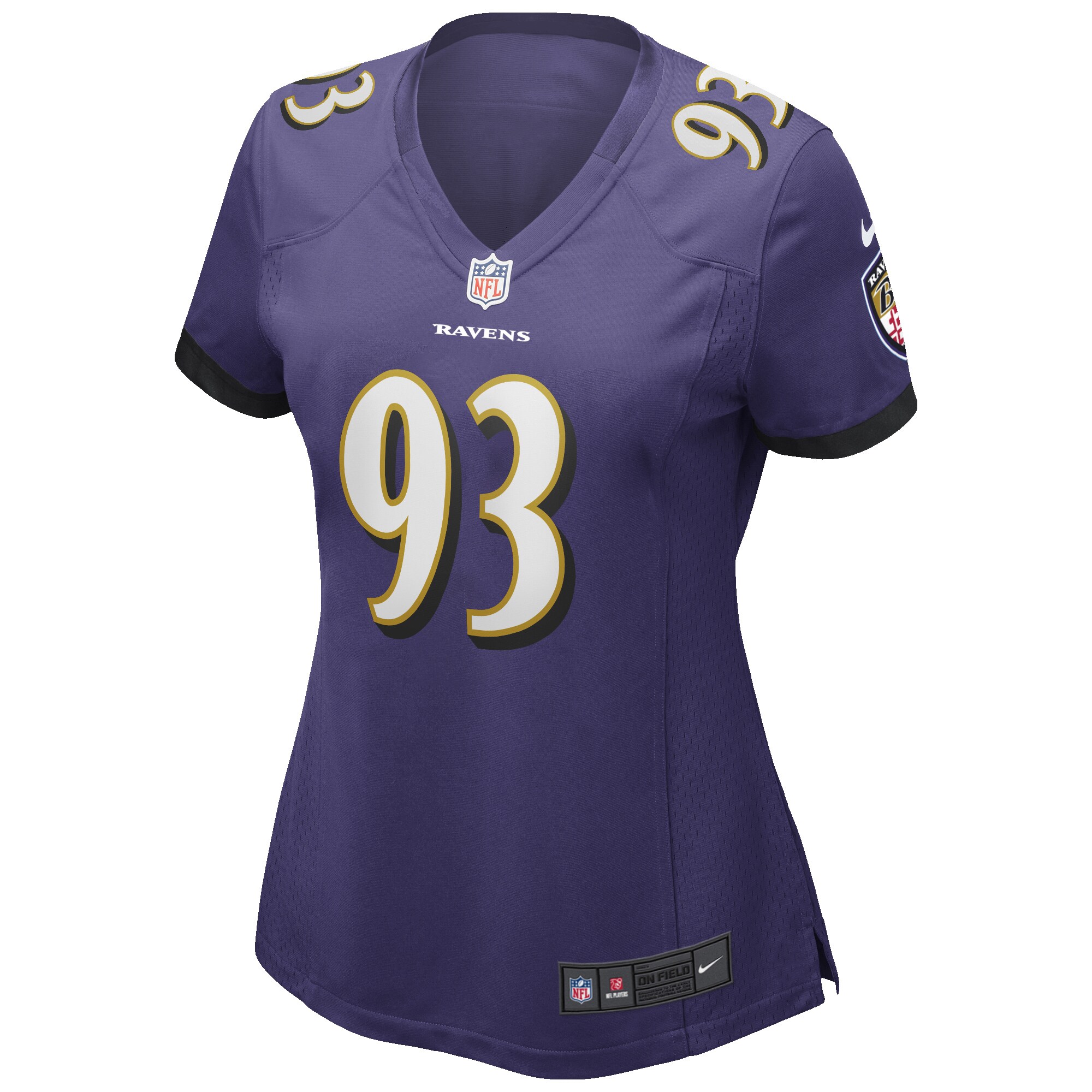 Calais Campbell Baltimore Ravens  Women's Game Player Jersey - Purple