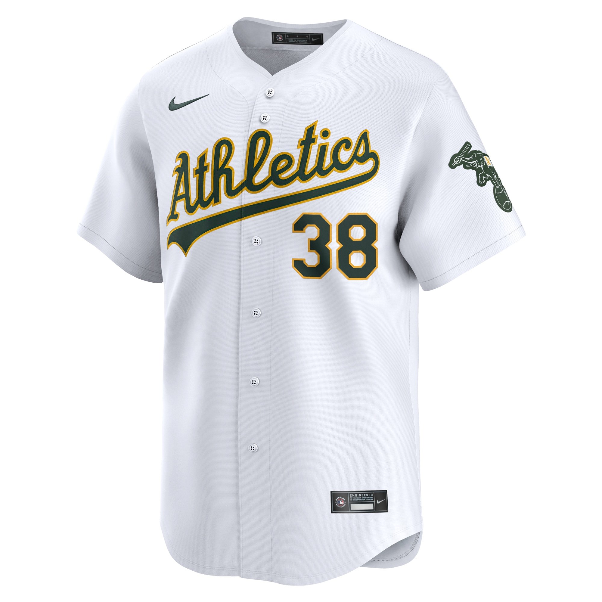 Men's Oakland Athletics JP Sears  White Home Limited Player Jersey