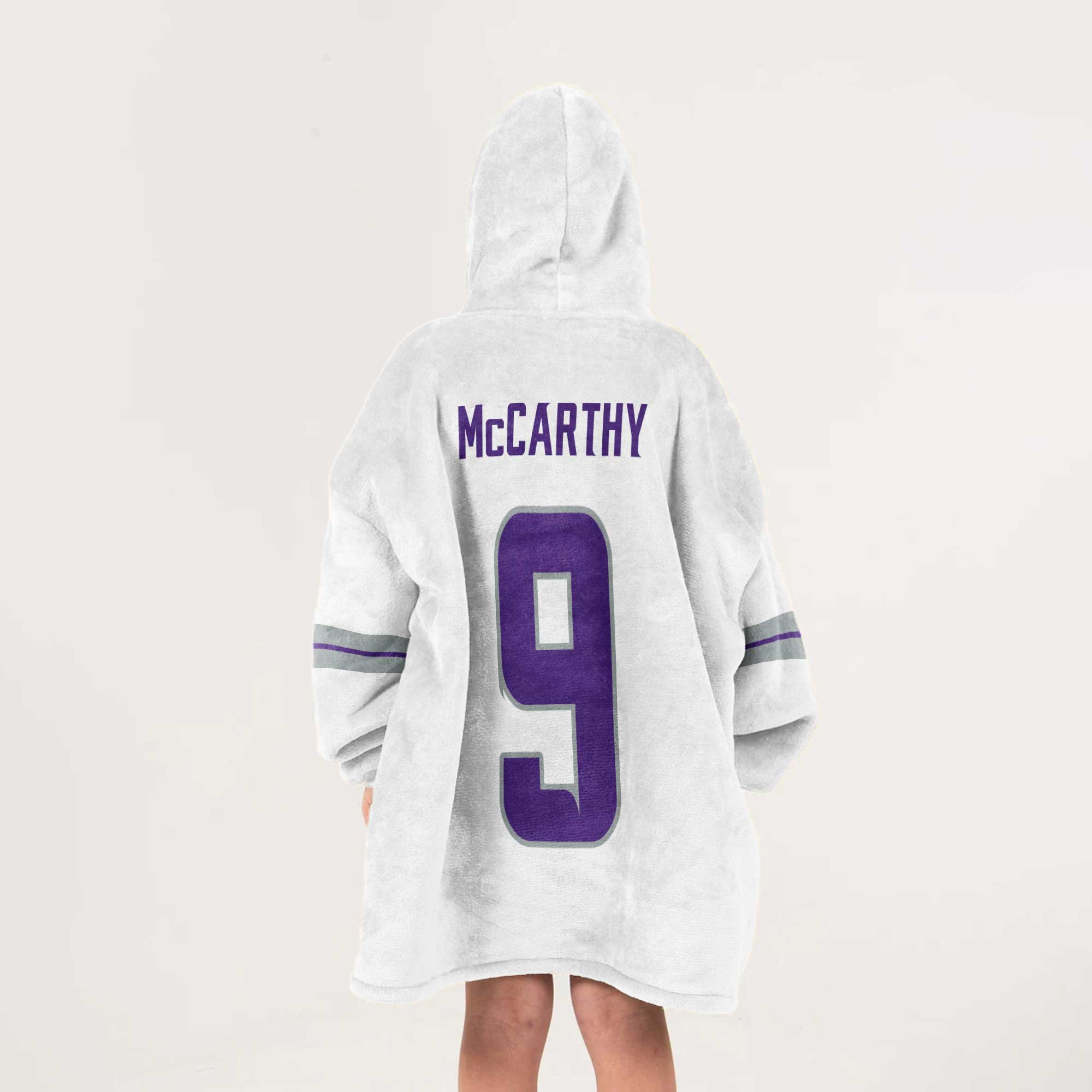 Kid 9 Minnesota Football Unisex Blanket Hoodie