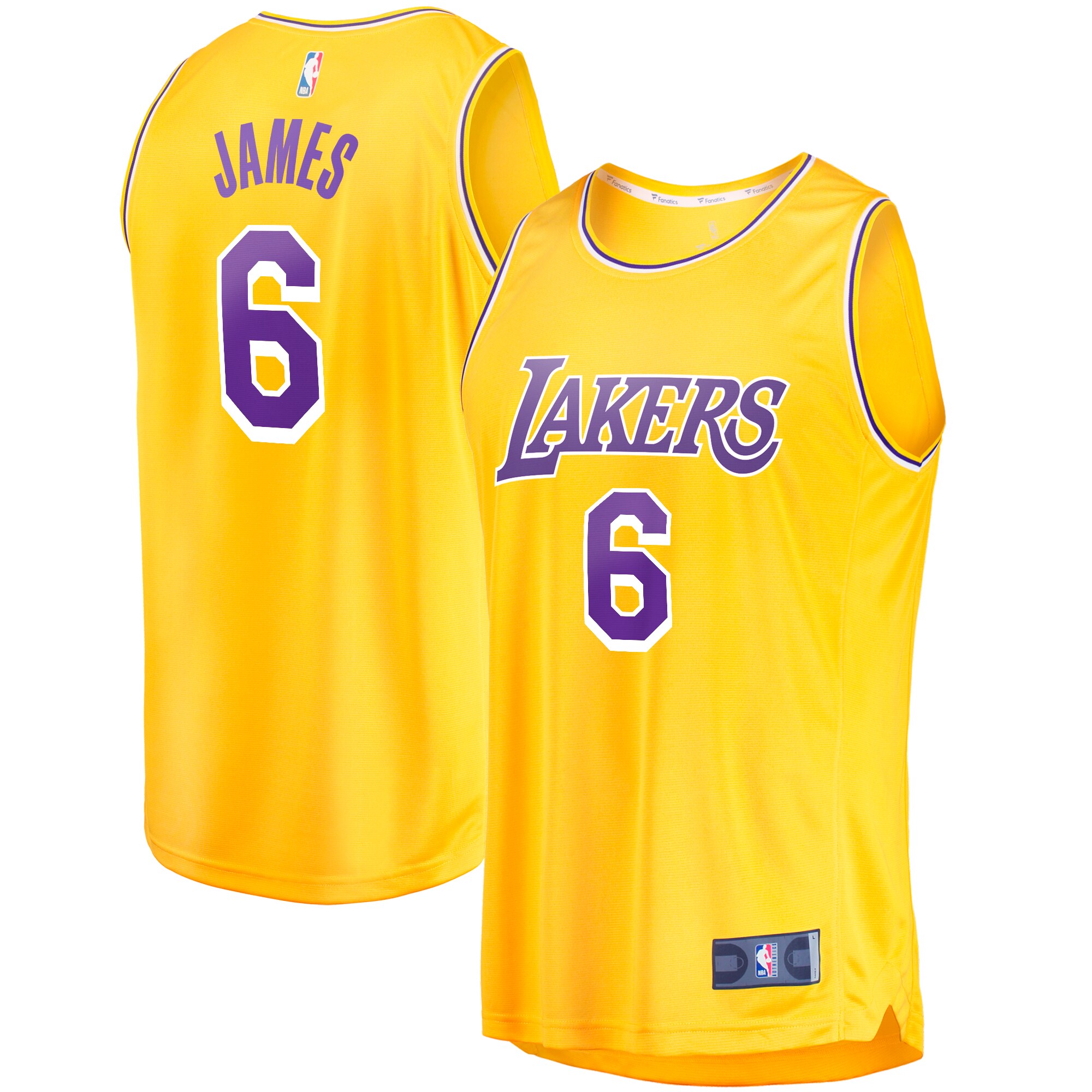 LeBron James Los Angeles Lakers  Big & Tall Fast Break Player Jersey - Gold - Icon Edition