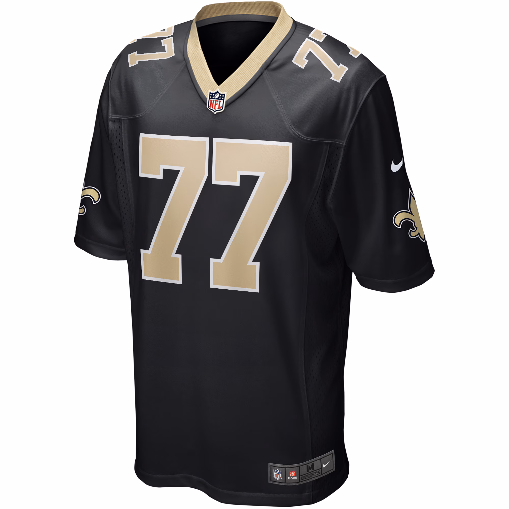Carl Nicks New Orleans Saints Game Retired Player Jersey - Black