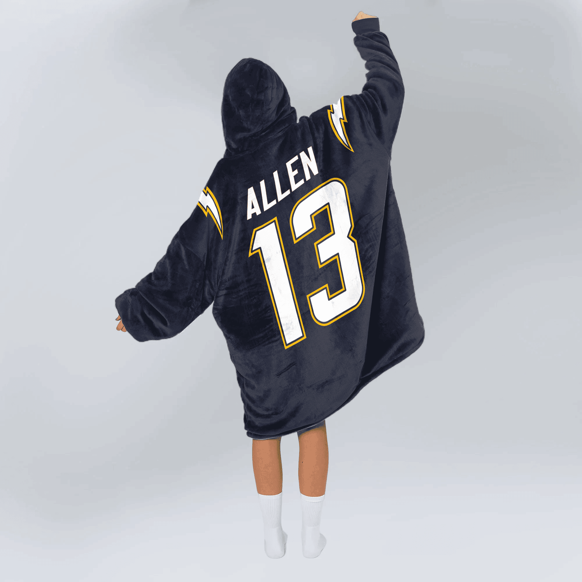 Adult 13 Los Angeles C Football Unisex Blanket Hoodie