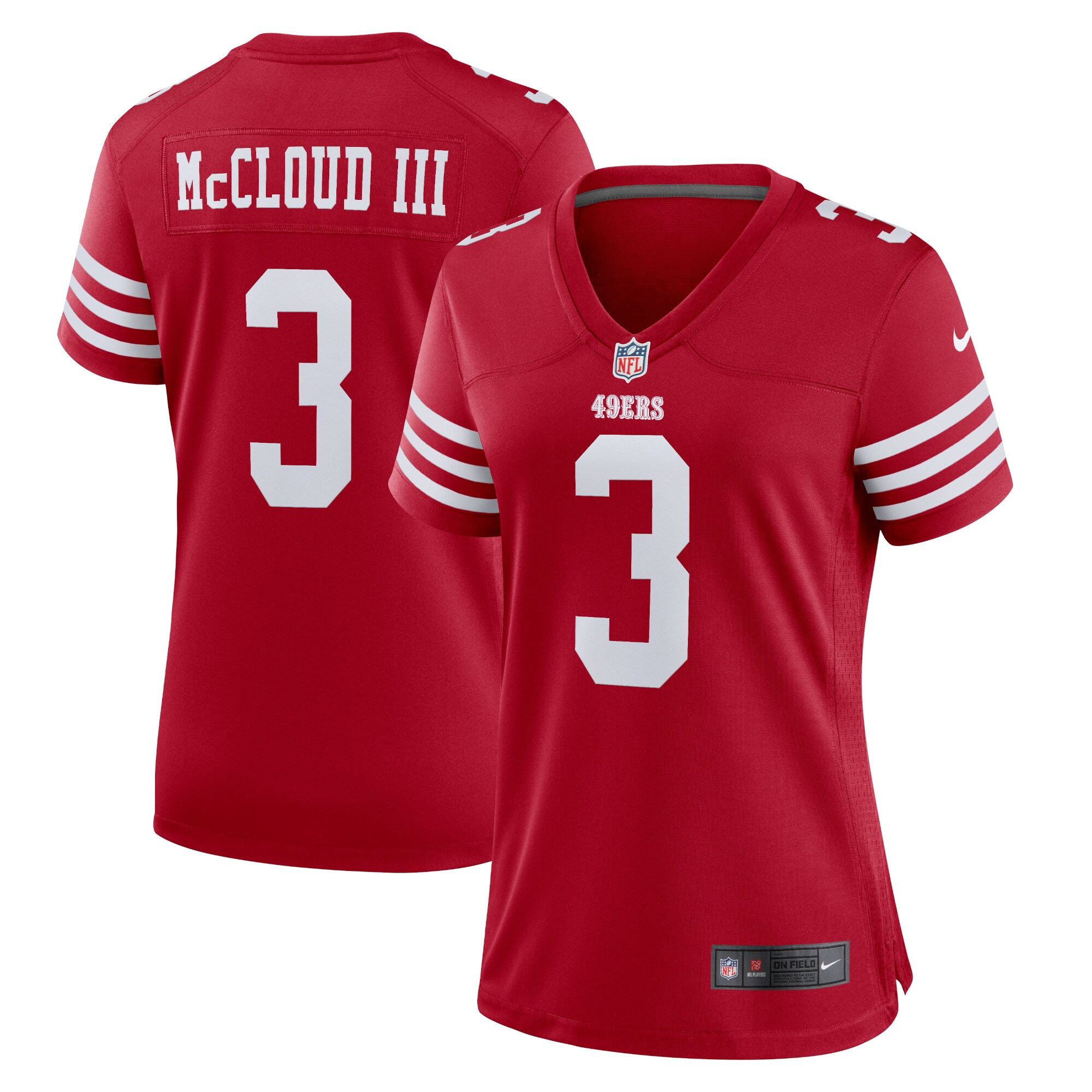 Ray Ray McCloud San Francisco 49ers  Women's Game Jersey - Scarlet