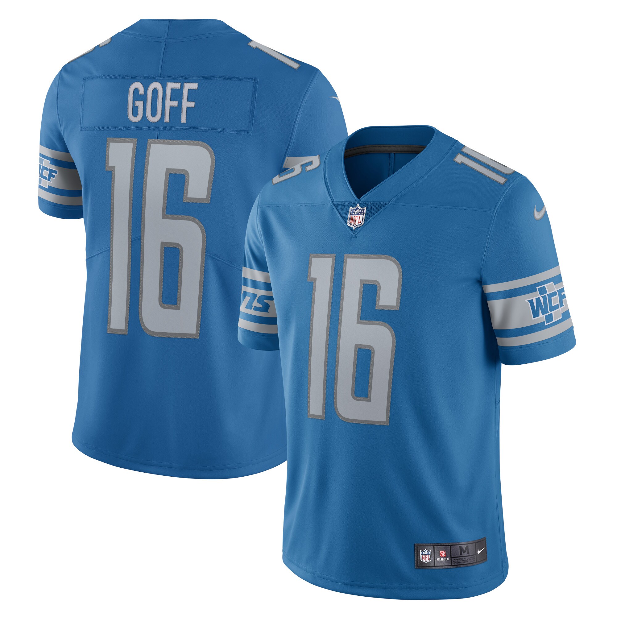 Jared Goff Detroit Lions  Vapor Limited Jersey - Blue