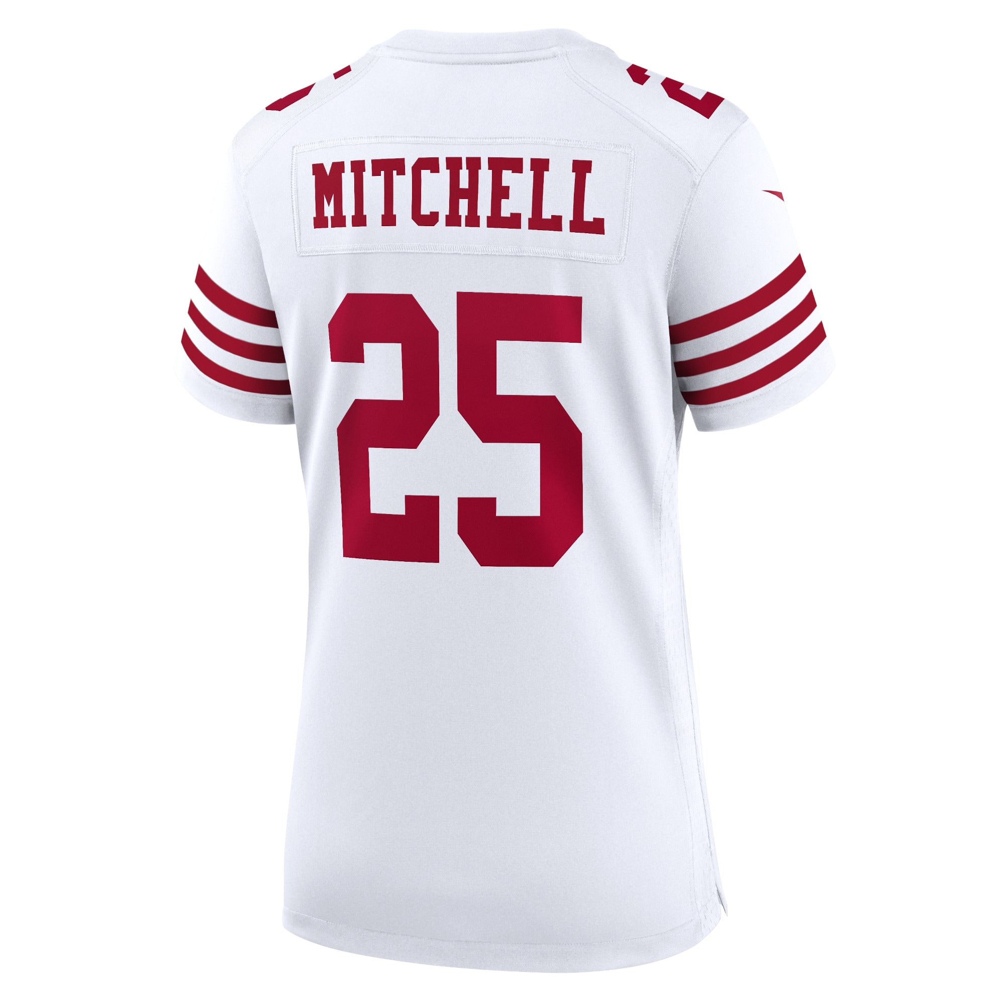 Elijah Mitchell San Francisco 49ers  Women's Player Game Jersey - White