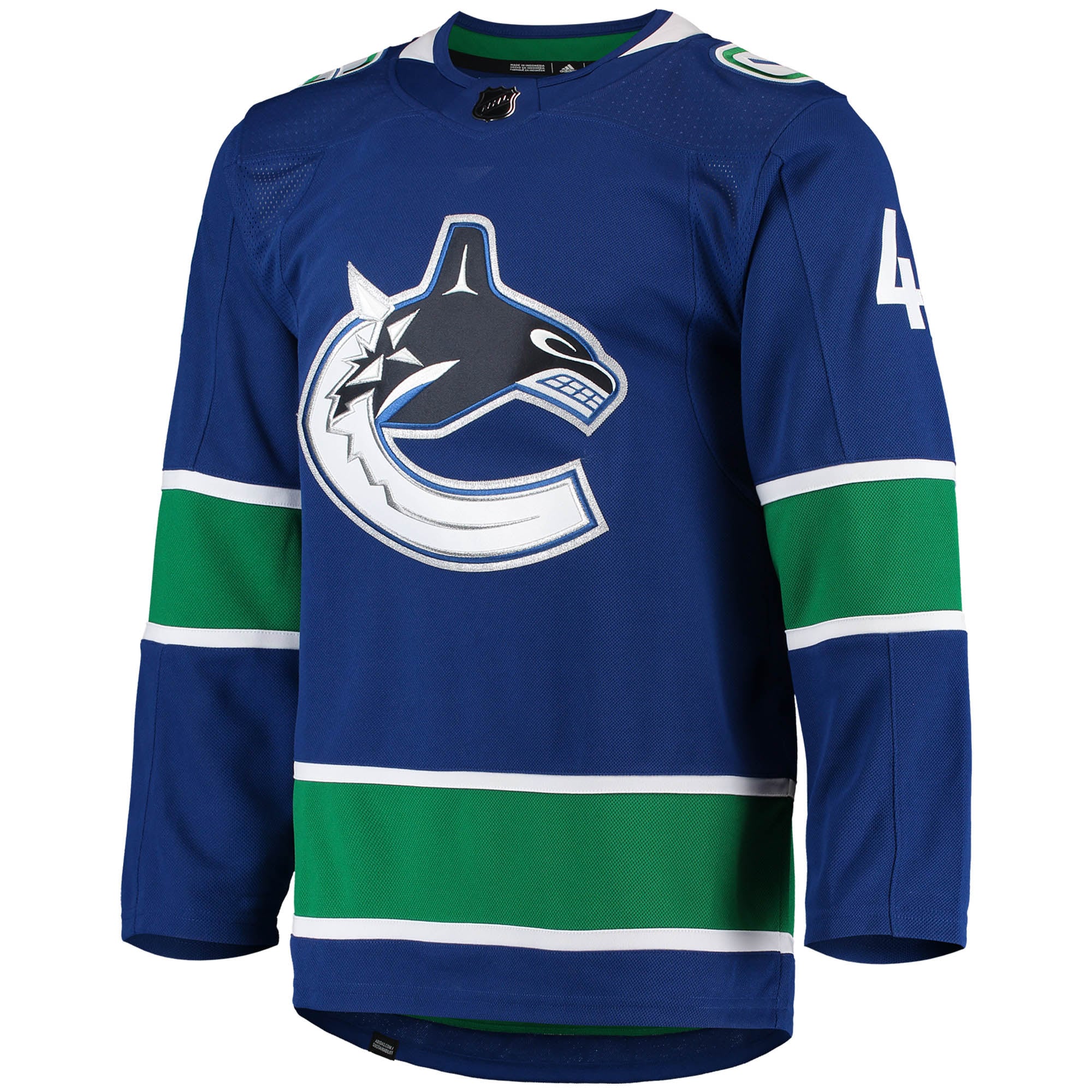 Quinn Hughes Vancouver Canucks  Home Authentic Pro Player Jersey - Blue