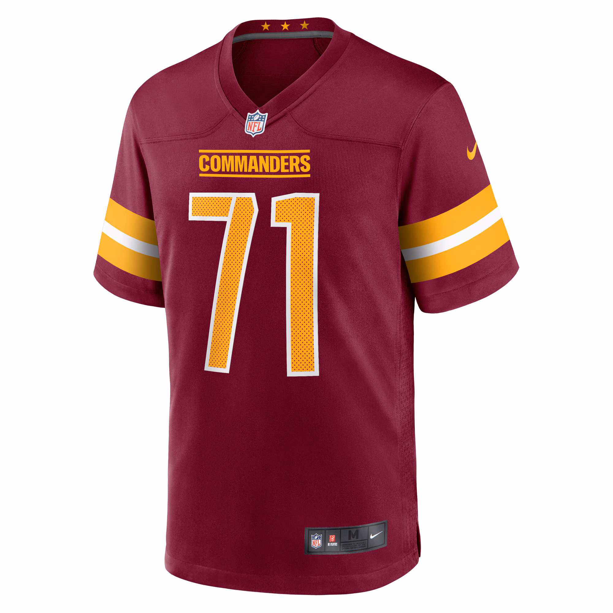 Andrew Wylie Washington Commanders Game Player Jersey - Burgundy