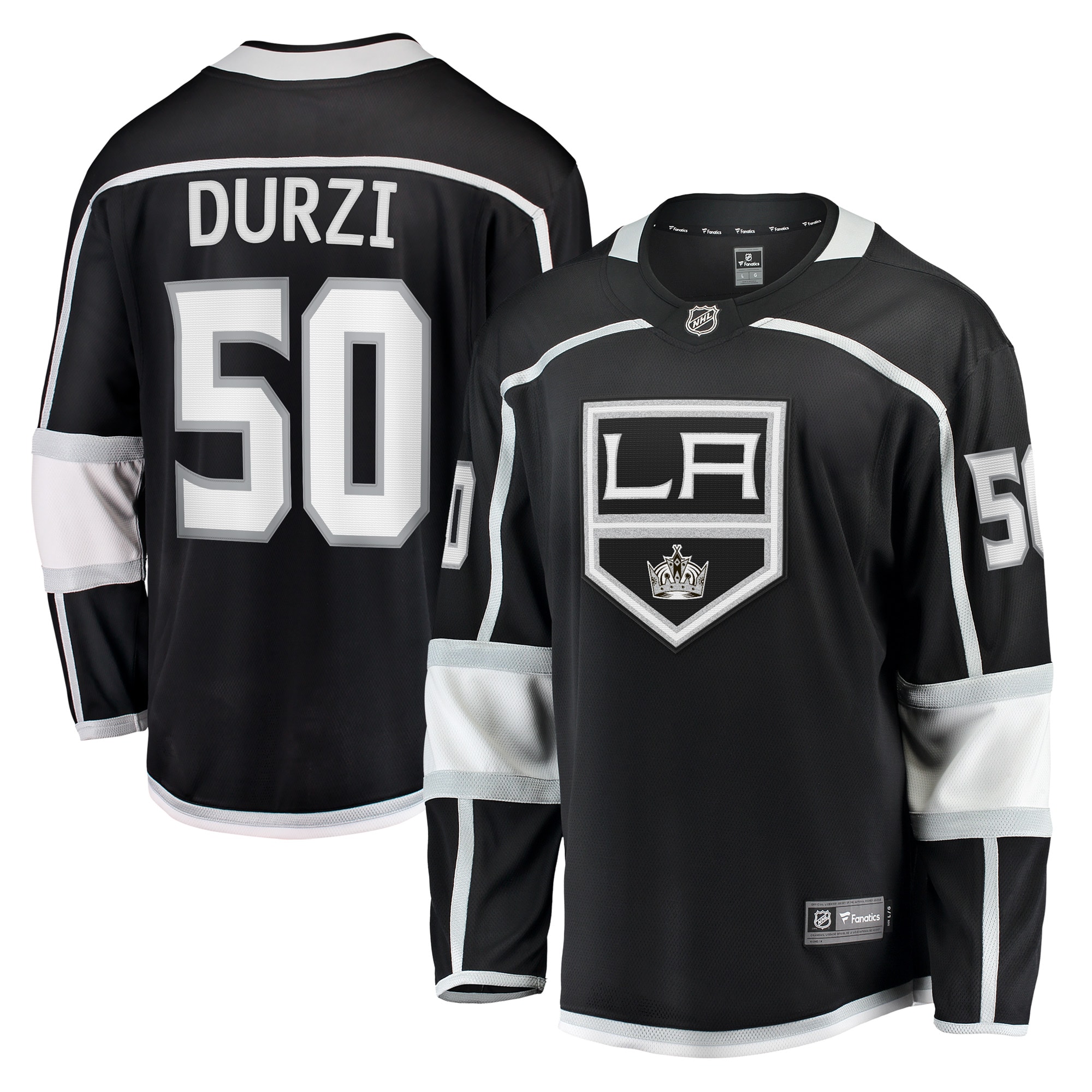 Sean Durzi Los Angeles Kings Home Breakaway Player Jersey - Black
