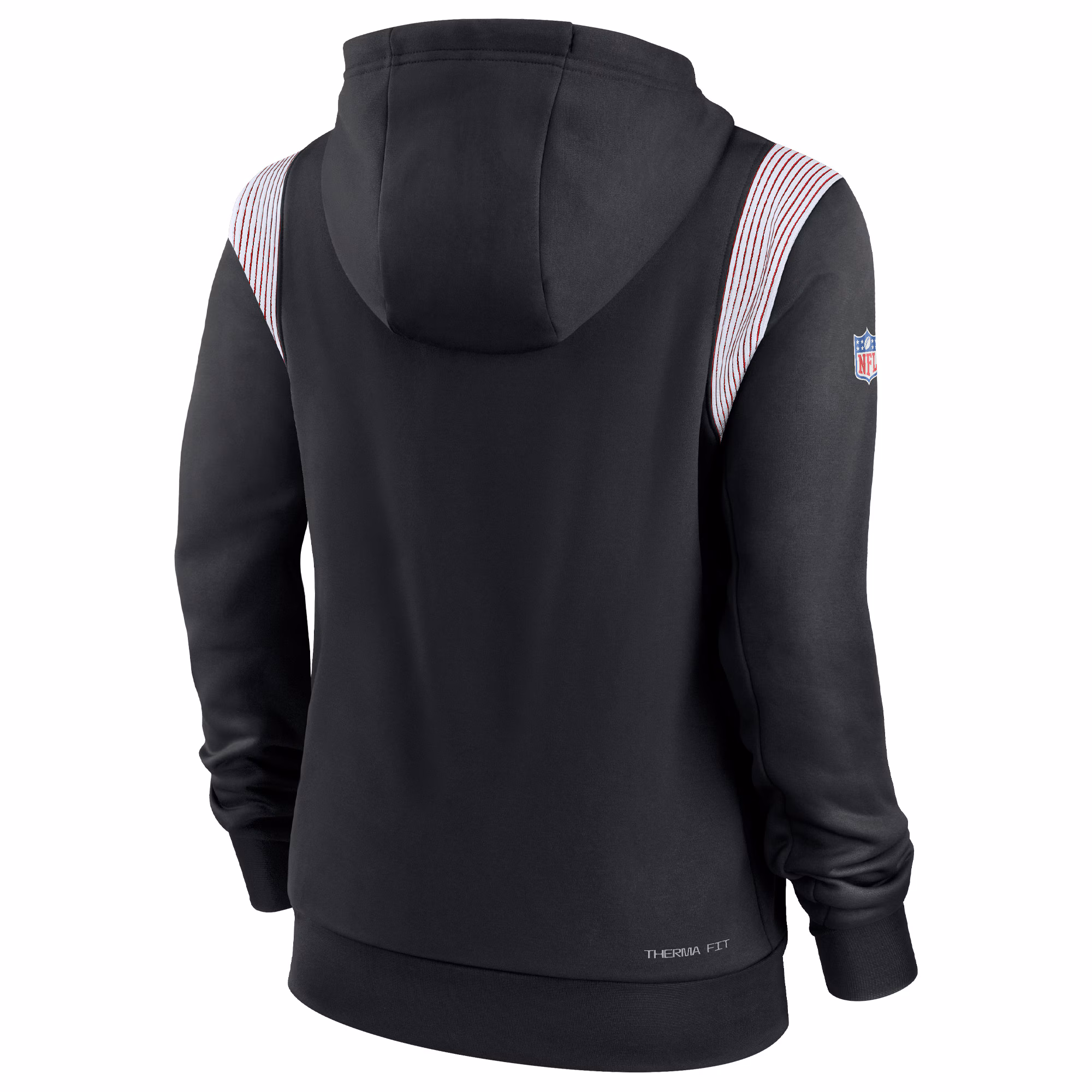 Atlanta Falcons Women's Sideline Stack Performance Pullover Hoodie - Black