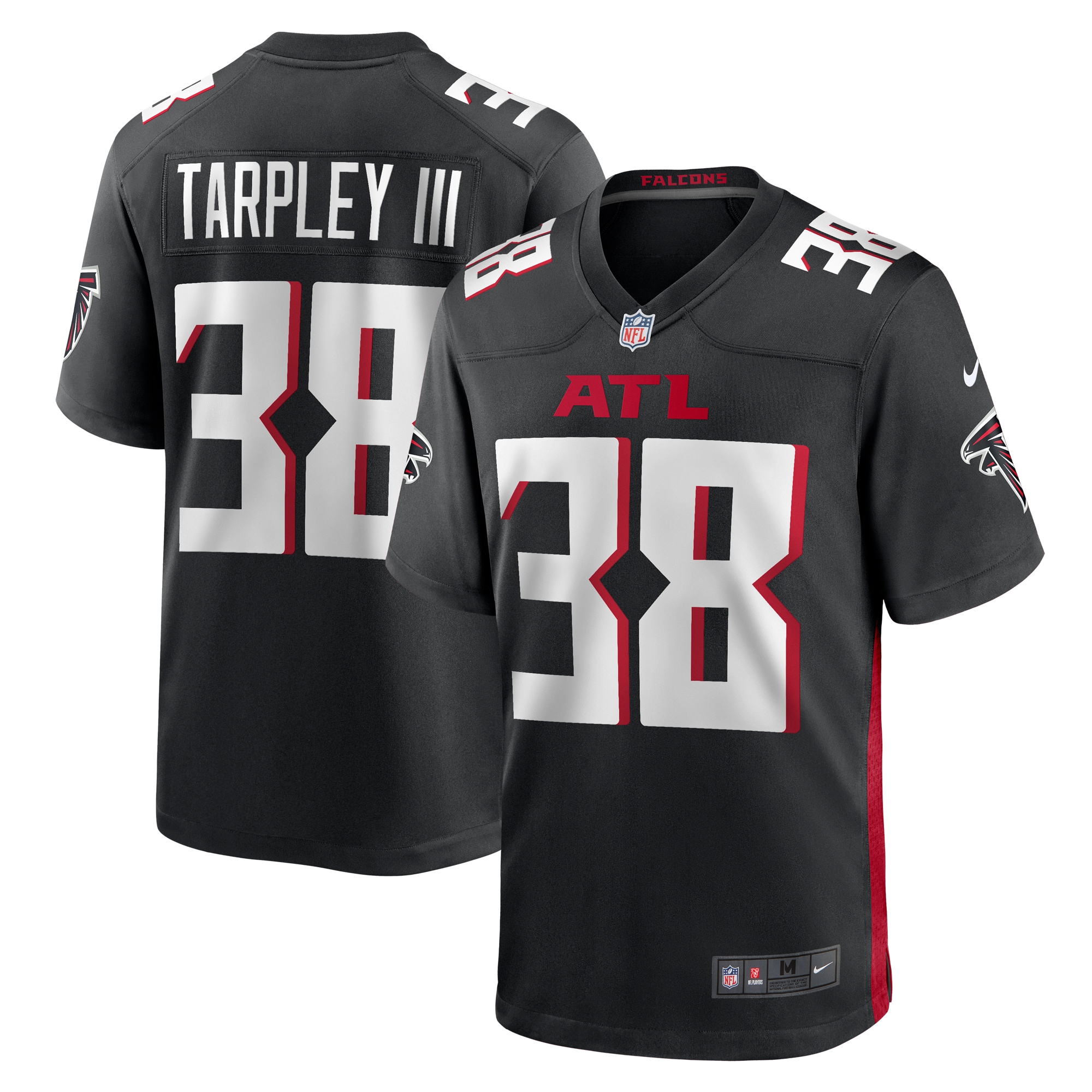 Arnold Tarpley III Atlanta Falcons  Game Jersey -  Black
