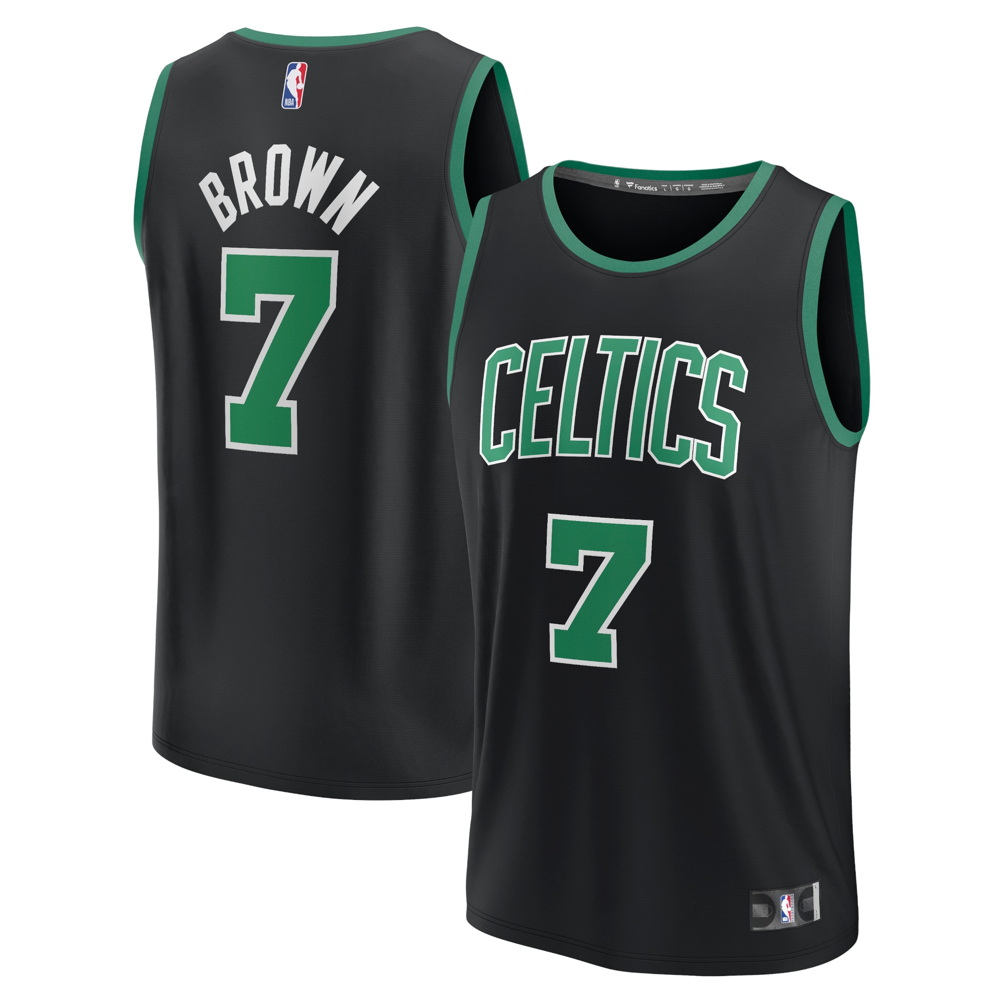 Jaylen Brown Boston Celtics  Youth Player Jersey - Statement Edition - Black