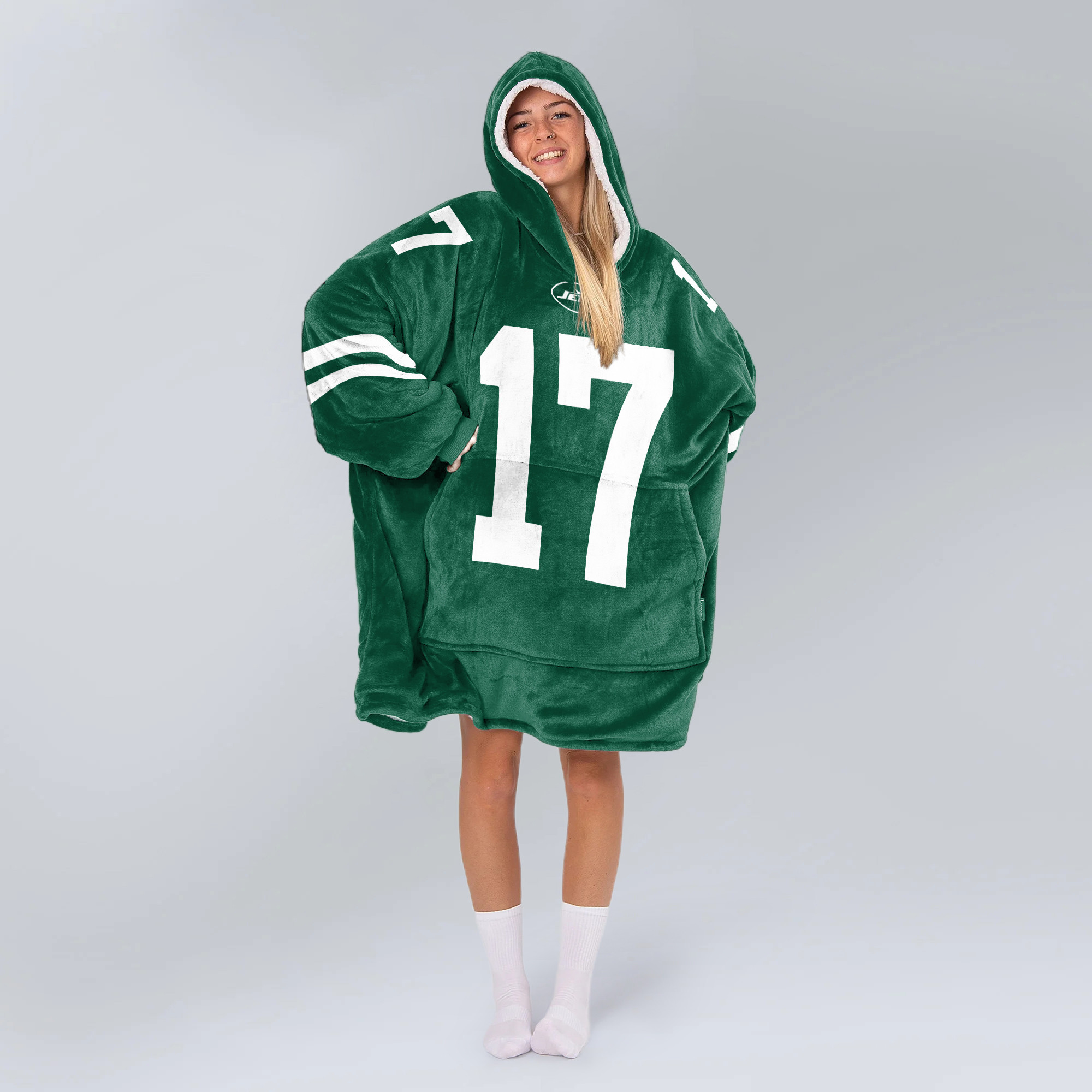 Adult DA 17 New York Football Unisex Blanket Hoodie