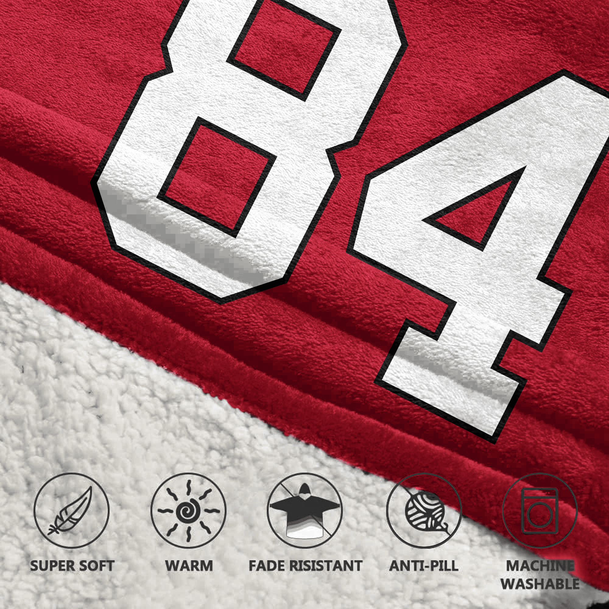 Adult L.M 84 Georgia Football Unisex Blanket Hoodie