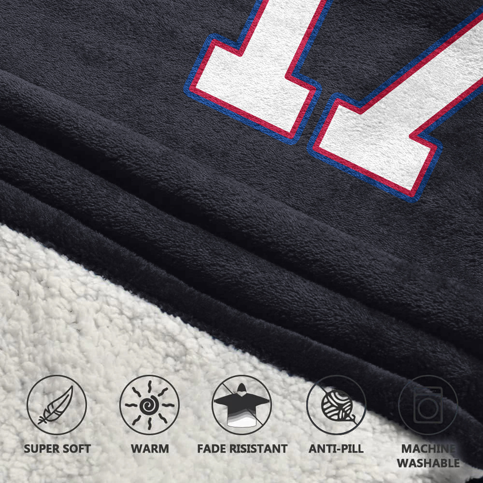 Kid Captain J.A 17 Buffalo Football Unisex Blanket Hoodie