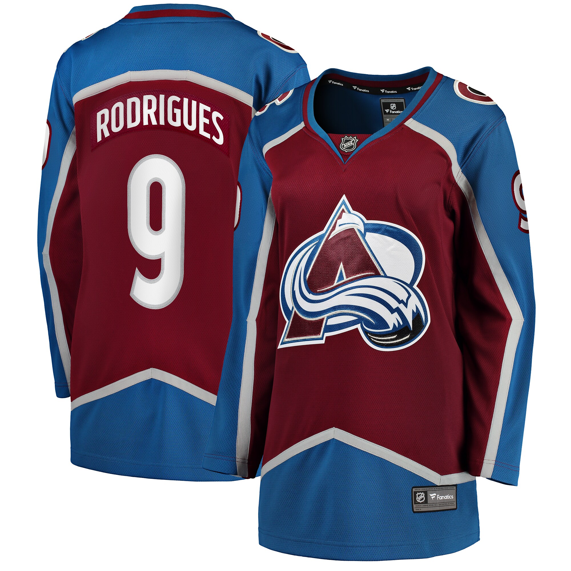 Evan Rodrigues Colorado Avalanche Women's Home Breakaway Player Jersey - Burgundy