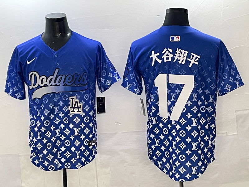 Men's #17 Shohei Ohtani Los Angeles Dodgers 2025 Custom Cool Jersey
