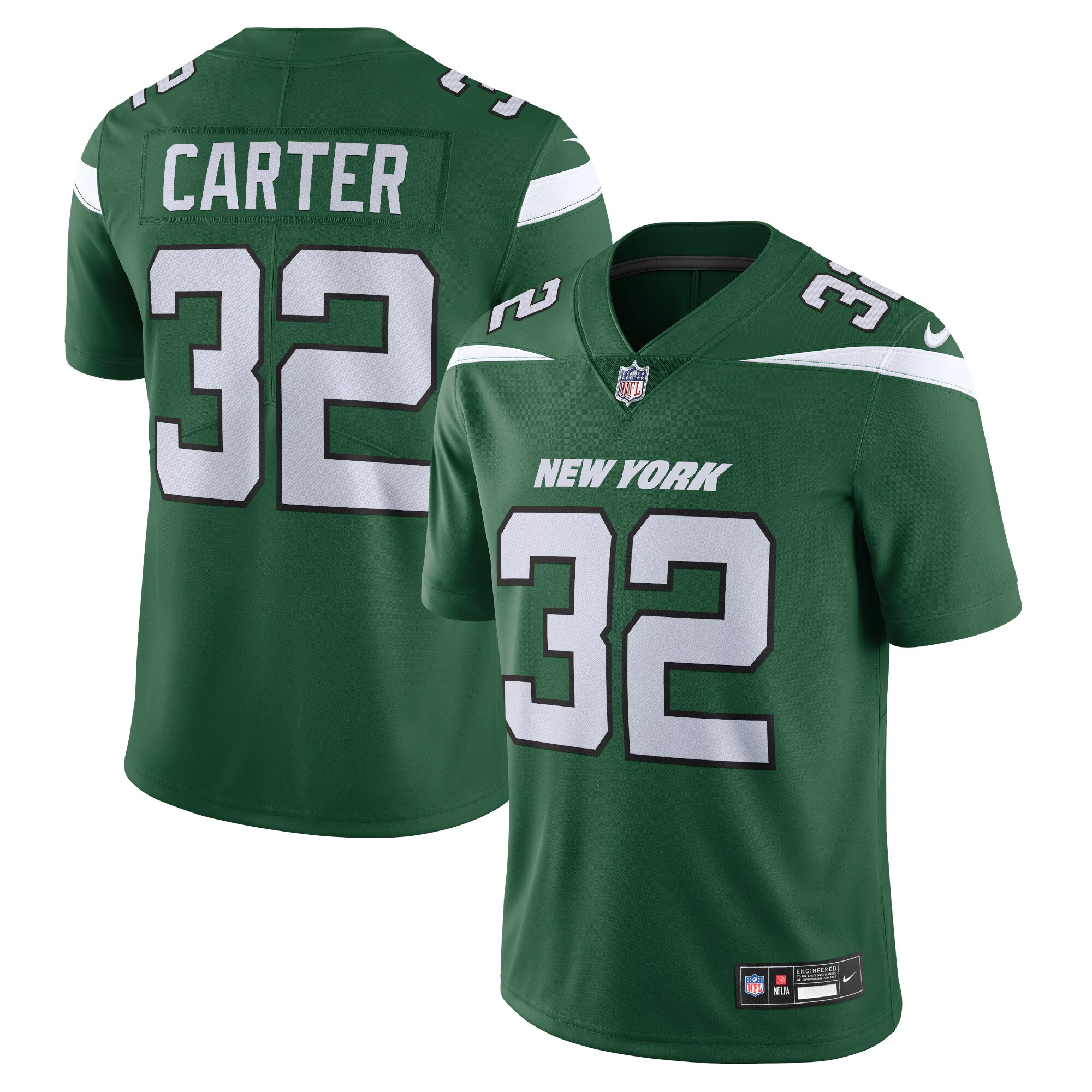 Michael Carter New York Jets Vapor F.U.S.E. Limited Jersey - Green