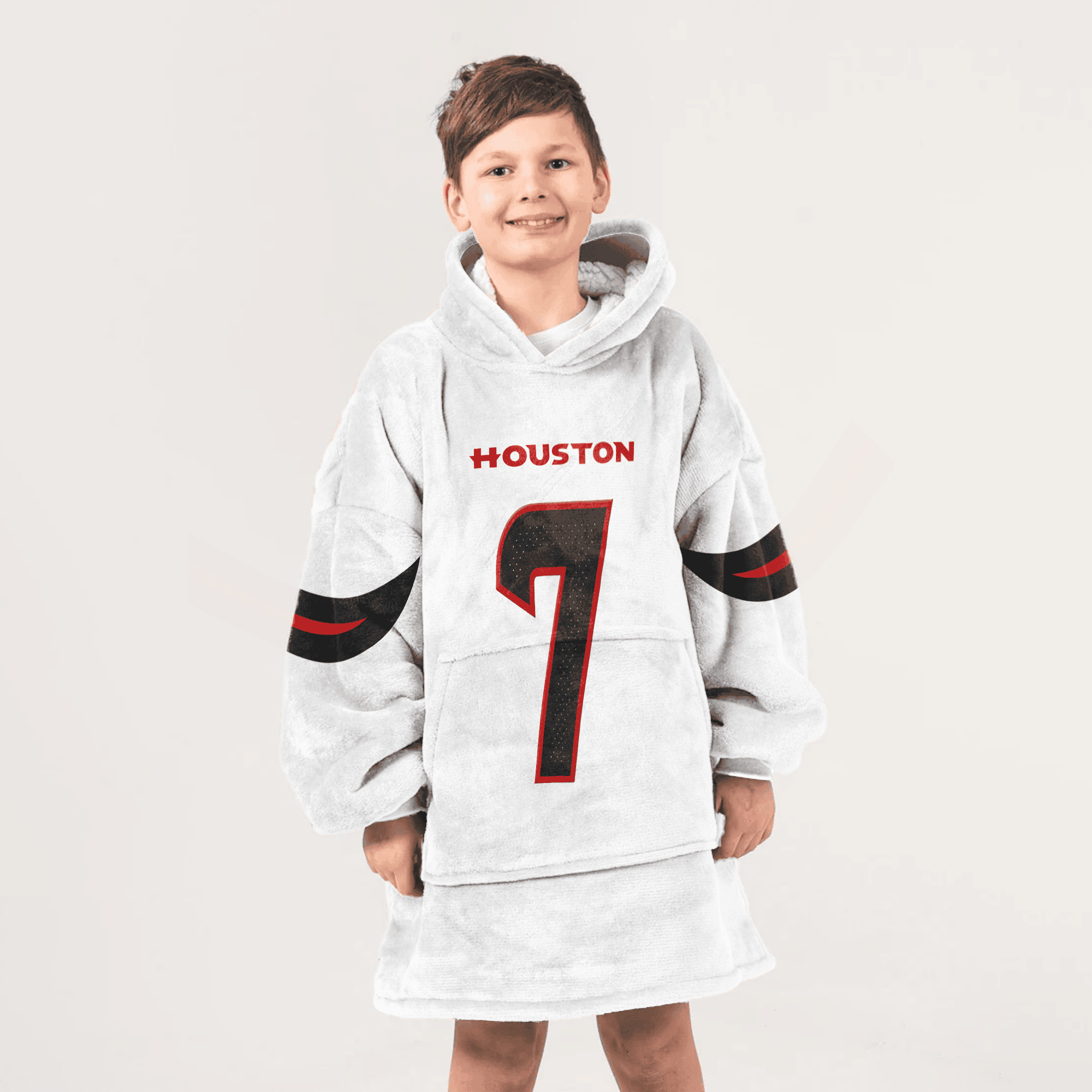 Adult C.S 7 Houston Football Unisex Blanket Hoodie