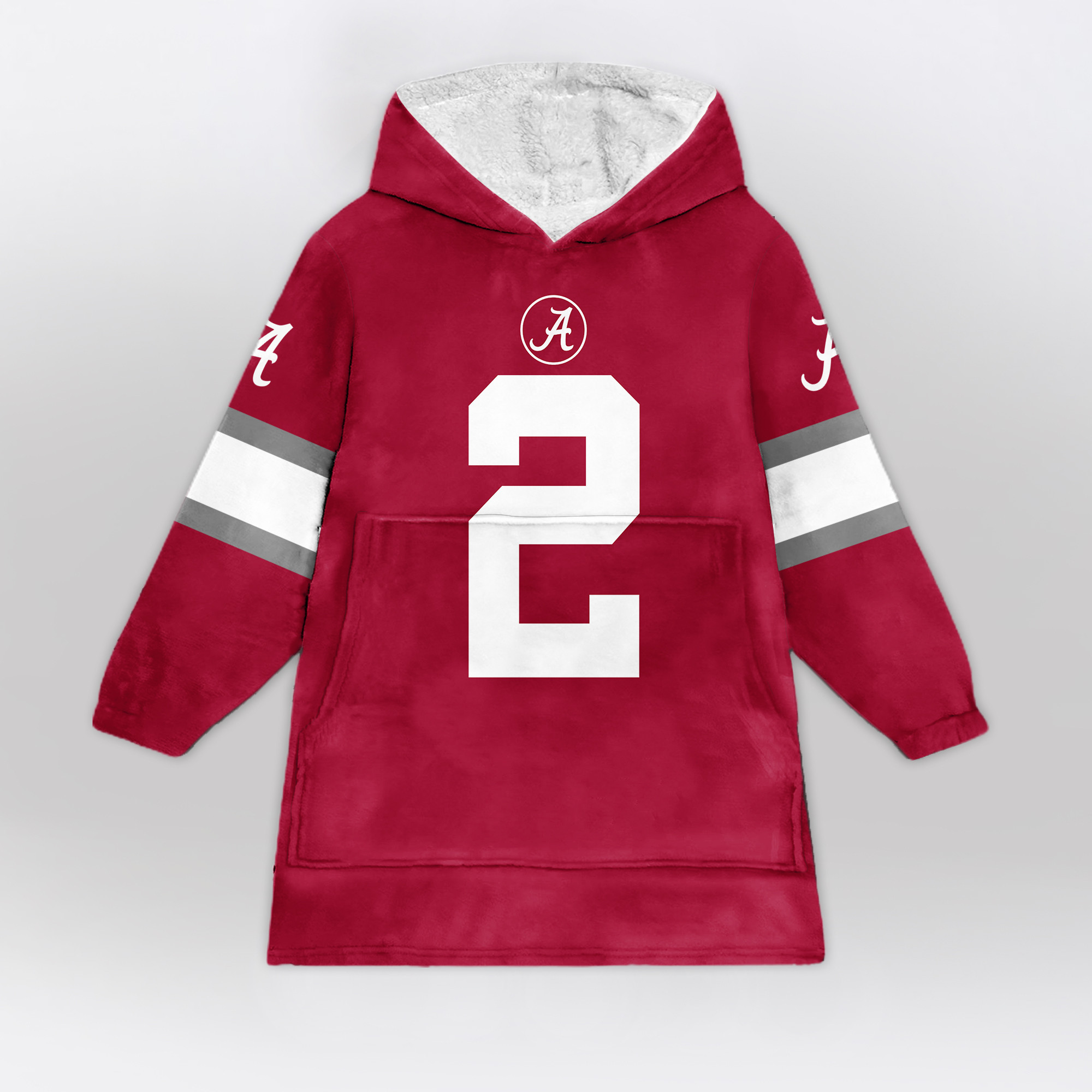 Adult 2 Alabama Football Unisex Blanket Hoodie