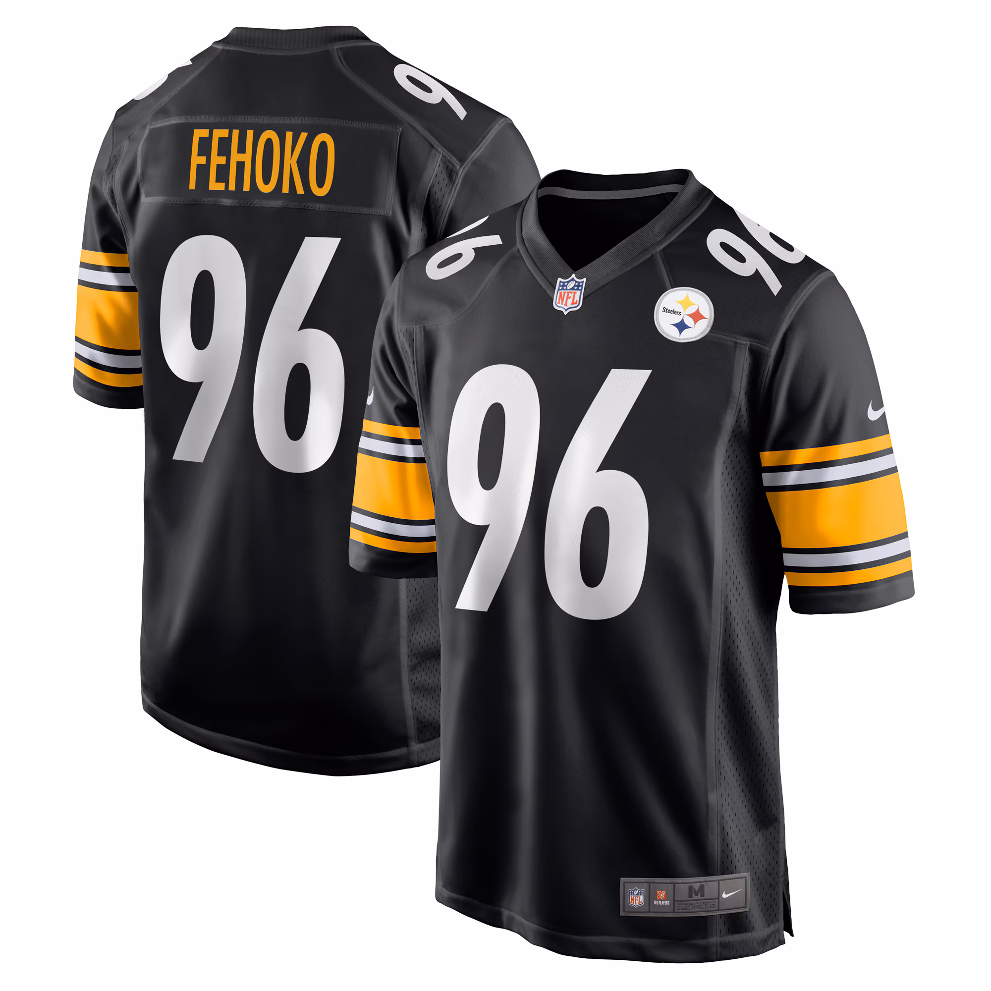 Breiden Fehoko Pittsburgh Steelers  Game Jersey -  Black