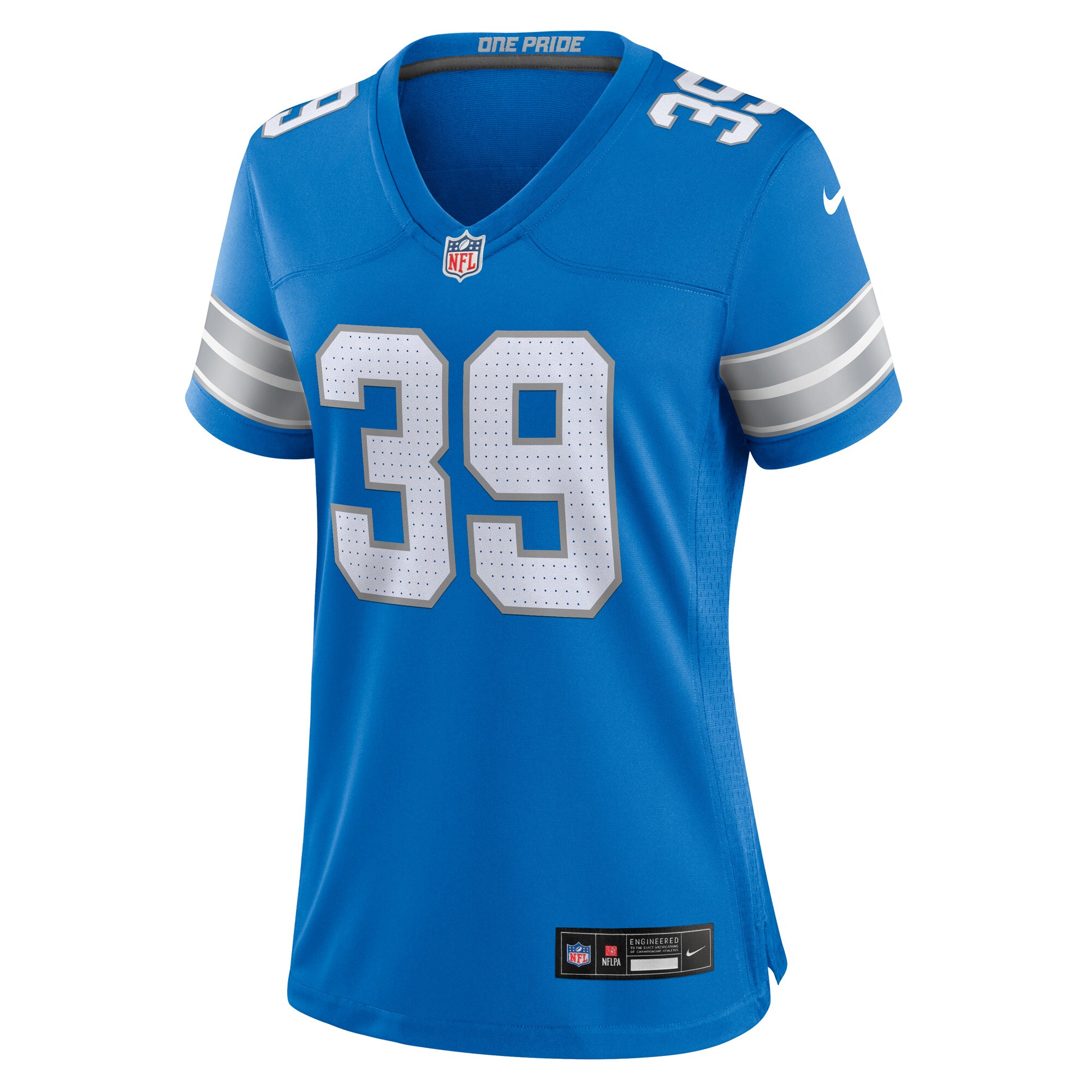 Morice Norris Detroit Lions Women's Game Jersey -  Blue