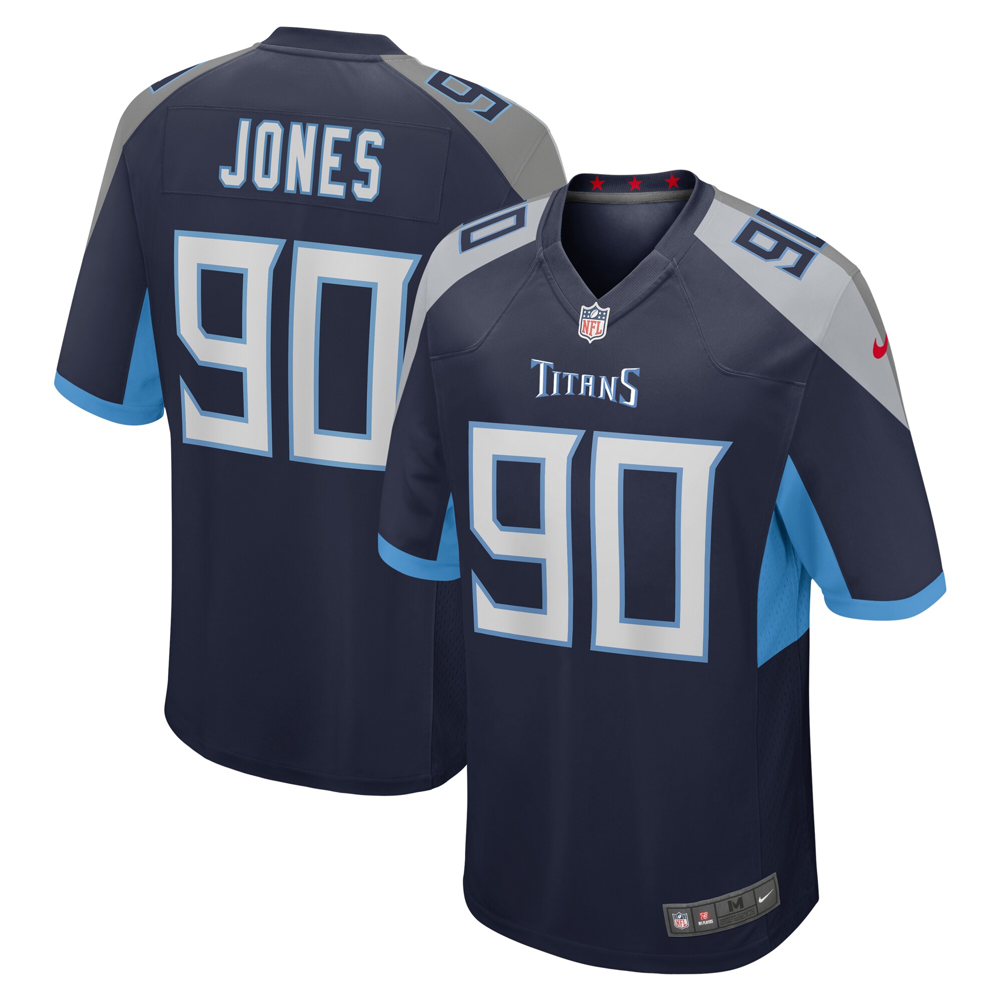 DaQuan Jones Tennessee Titans  Game Jersey - Navy