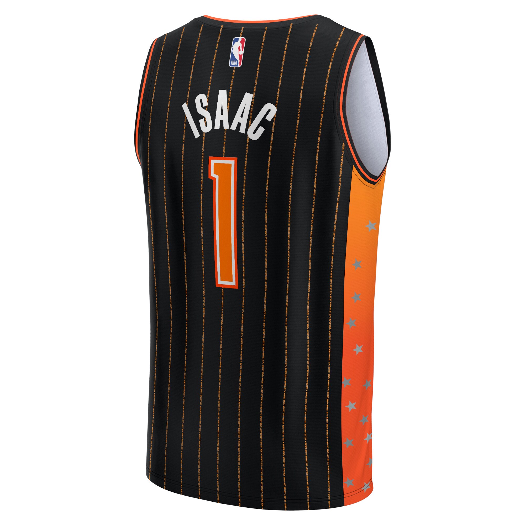 Jonathan Isaac Orlando Magic  2021/22 Fast Break Replica Jersey - City Edition - Anthracite