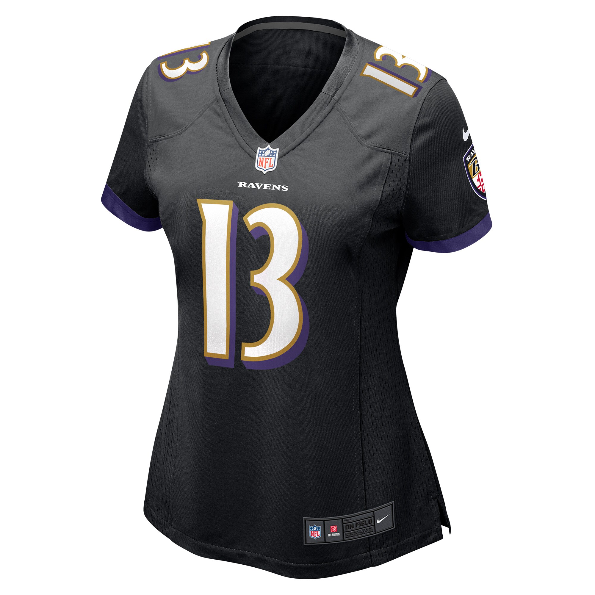 Devin Duvernay Baltimore Ravens  Women's Game Player Jersey - Black