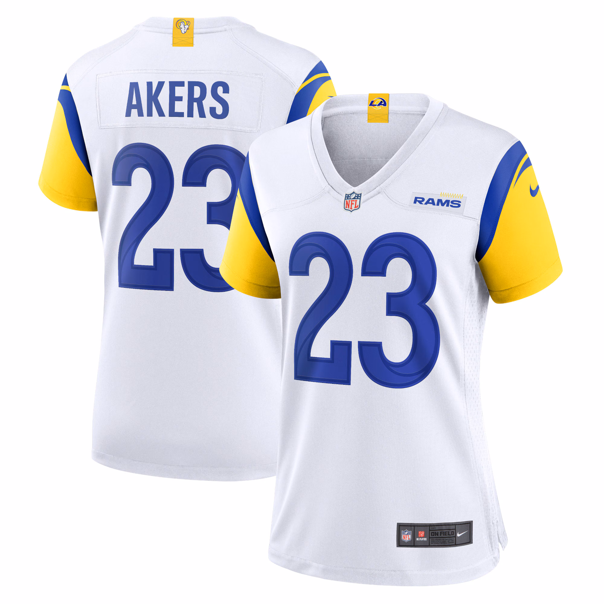Cam Akers Los Angeles Rams Women's Game Jersey - White