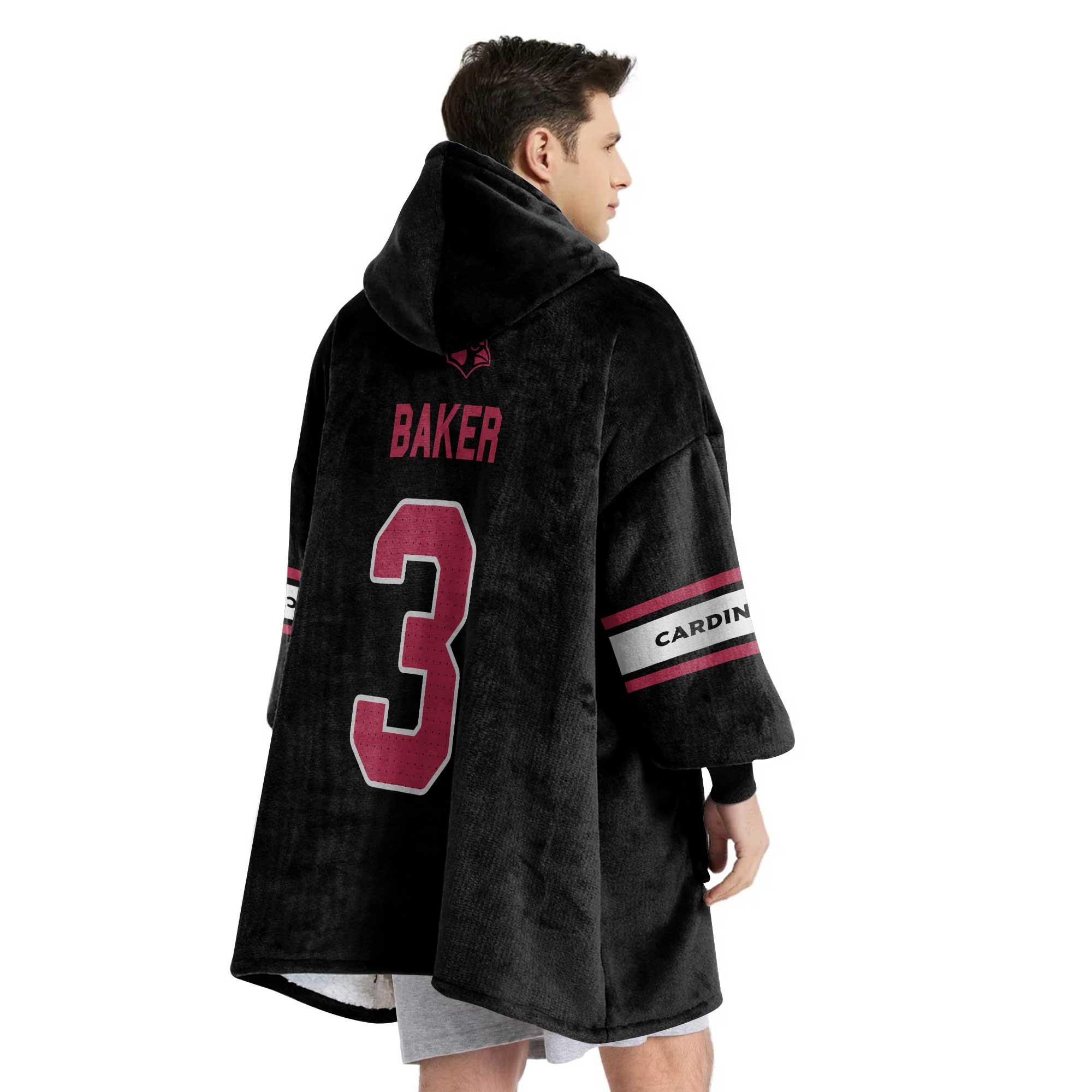 Adult 3 Arizona Football Unisex Blanket Hoodie