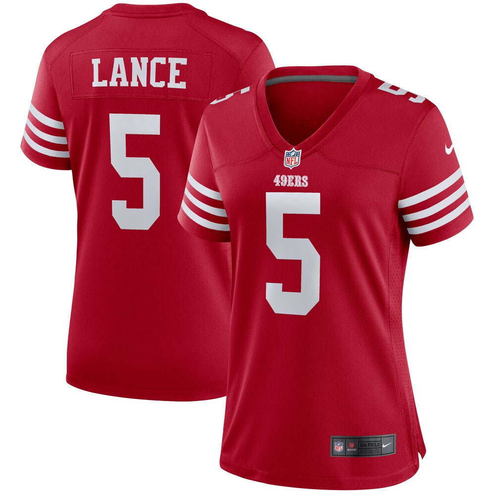 Trey Lance San Francisco 49ers  Women's Team Player Game Jersey - Scarlet