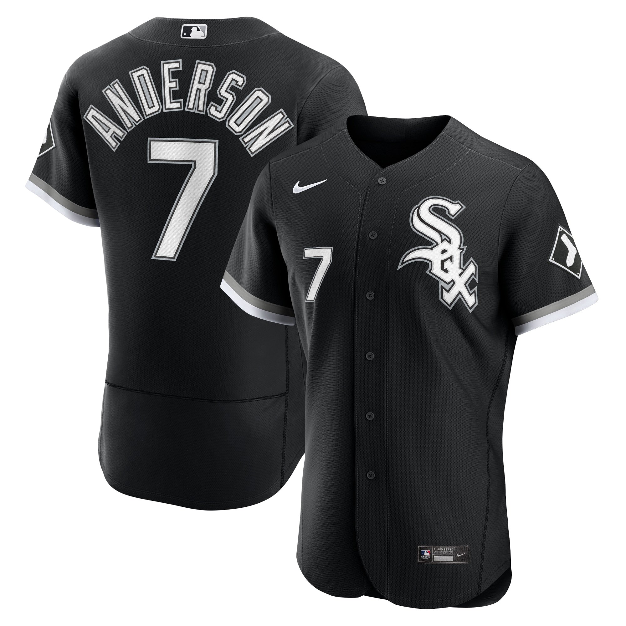Men's Chicago White Sox Tim Anderson  Black Alternate Player Jersey