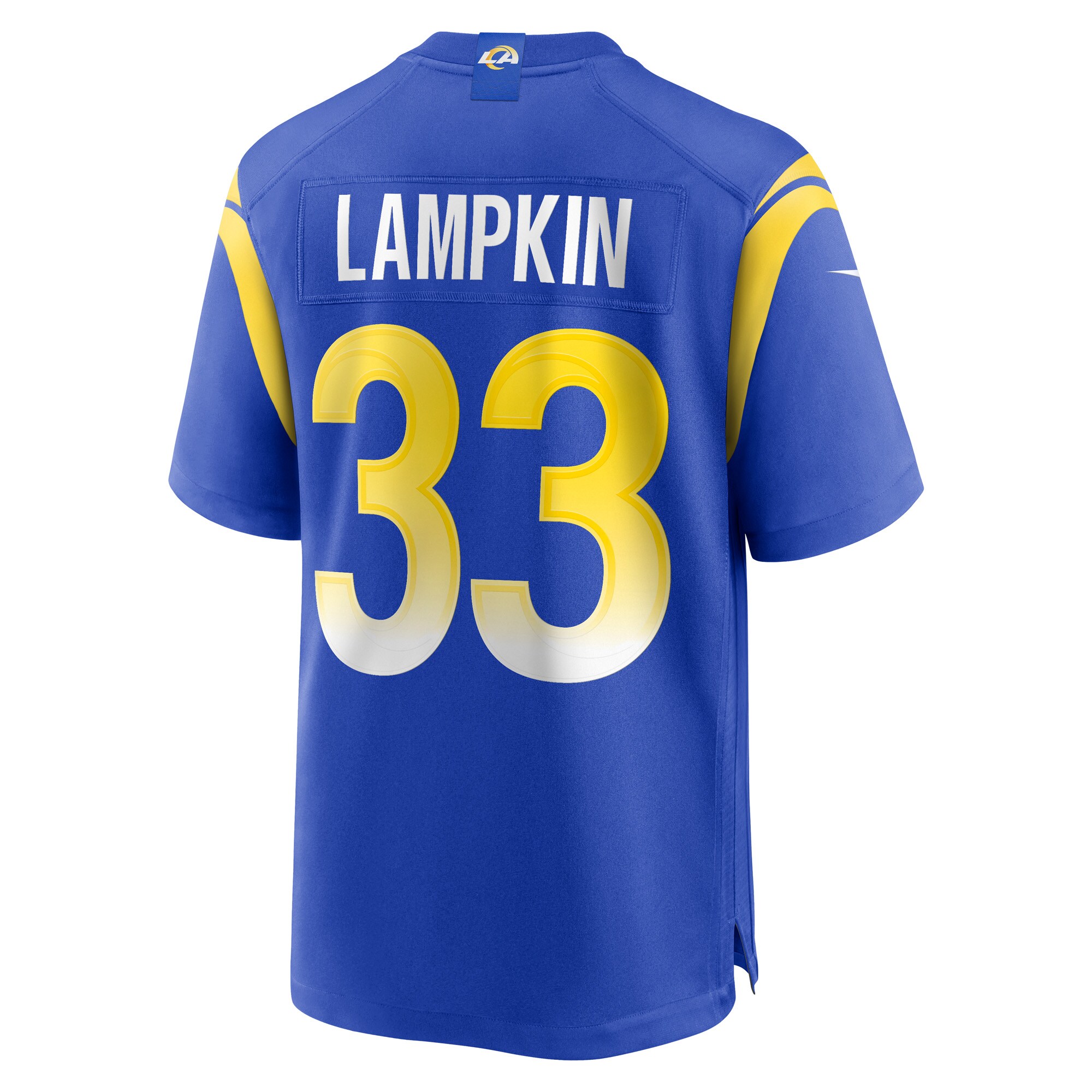 Cam Lampkin Los Angeles Rams Game Jersey -  Royal