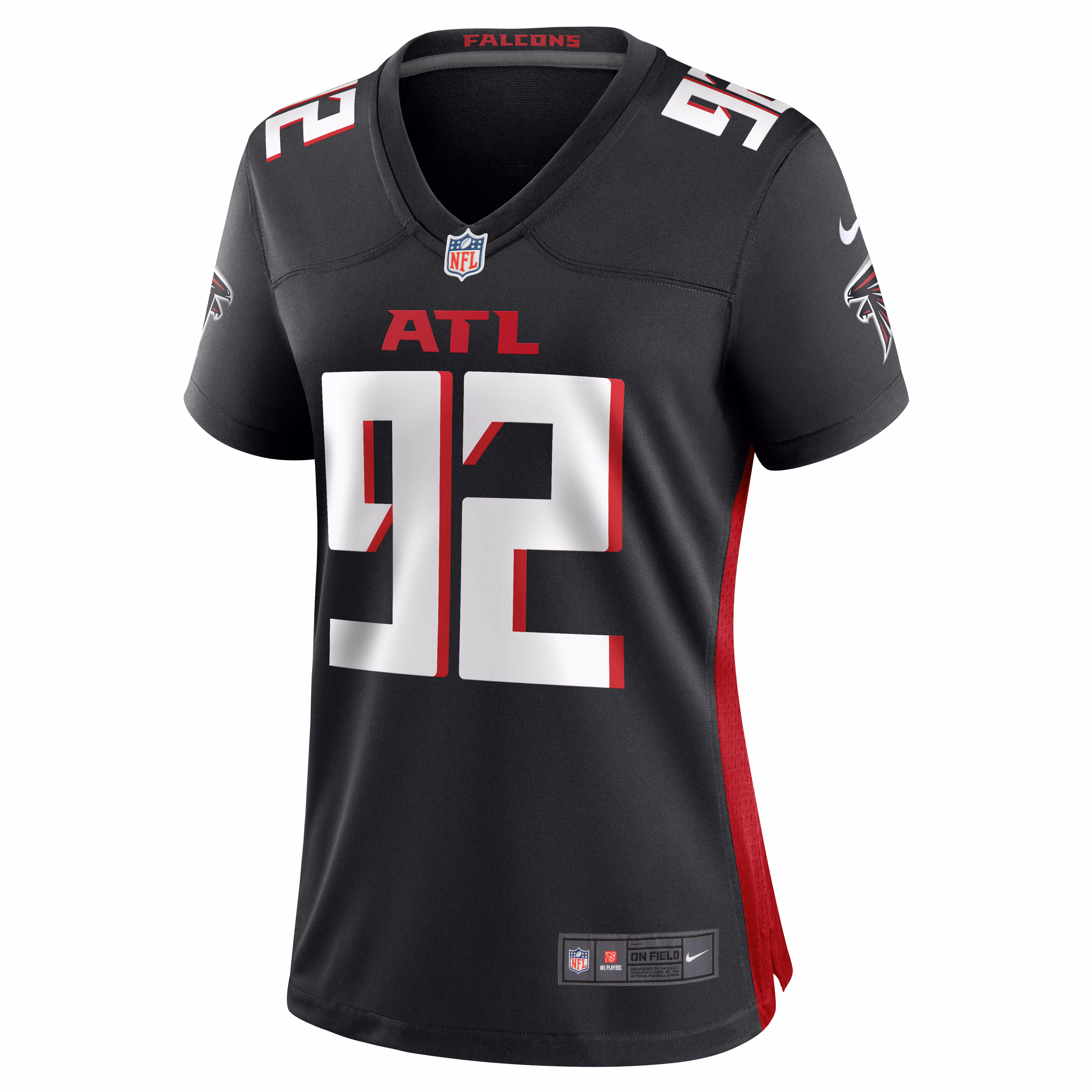 Adetokunbo Ogundeji Atlanta Falcons Women's Game Jersey - Black