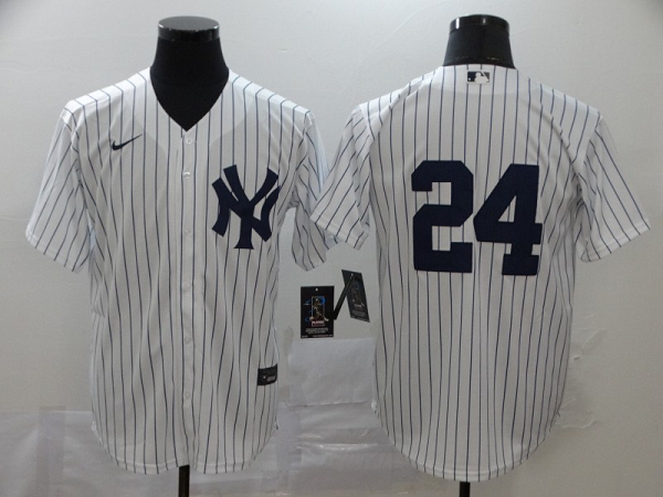 Men's New York Yankees #24 Gary Sanchez White Home No Name Stitched MLB Cool Base  Jersey
