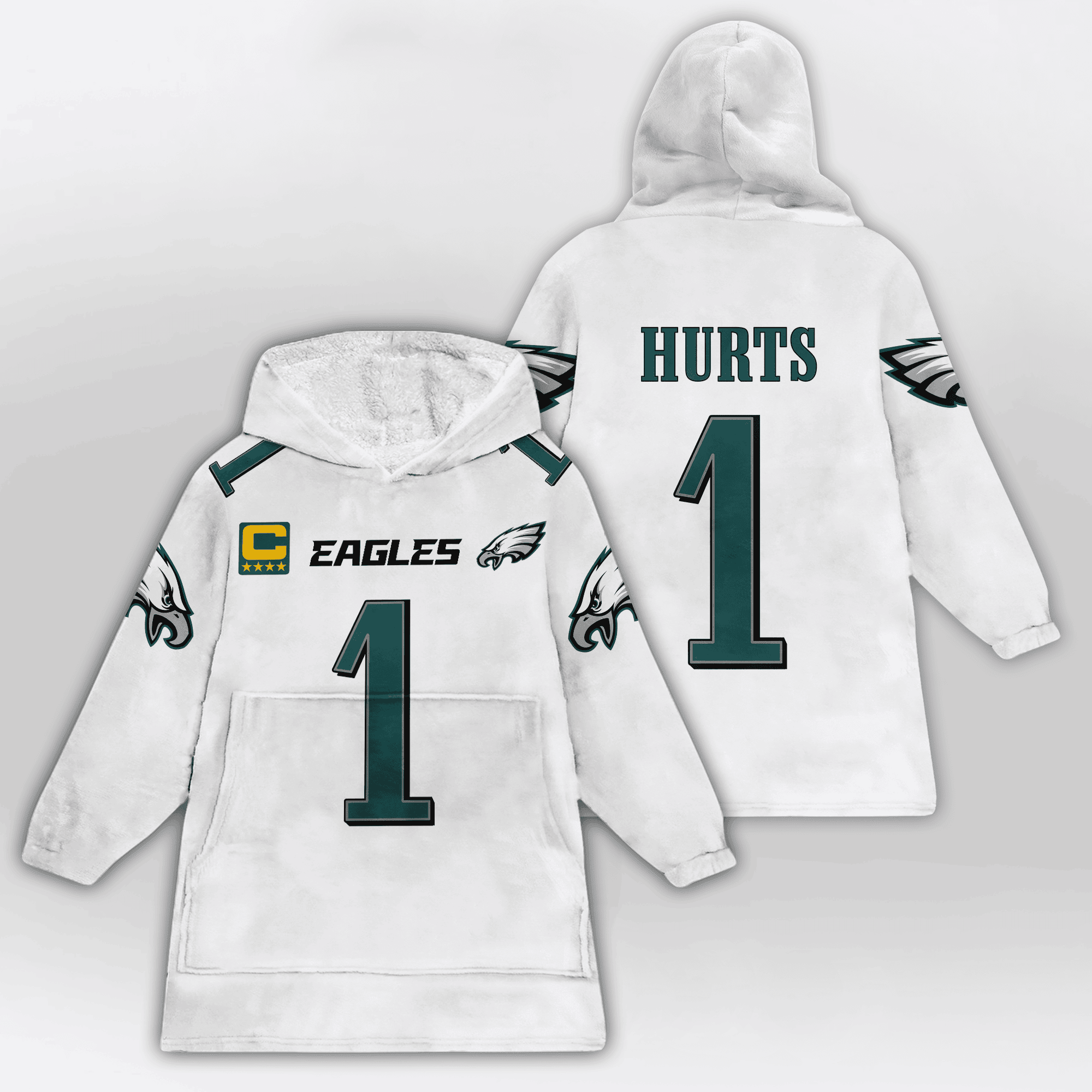 Kid 1 Philadelphia Football Unisex Blanket Hoodie