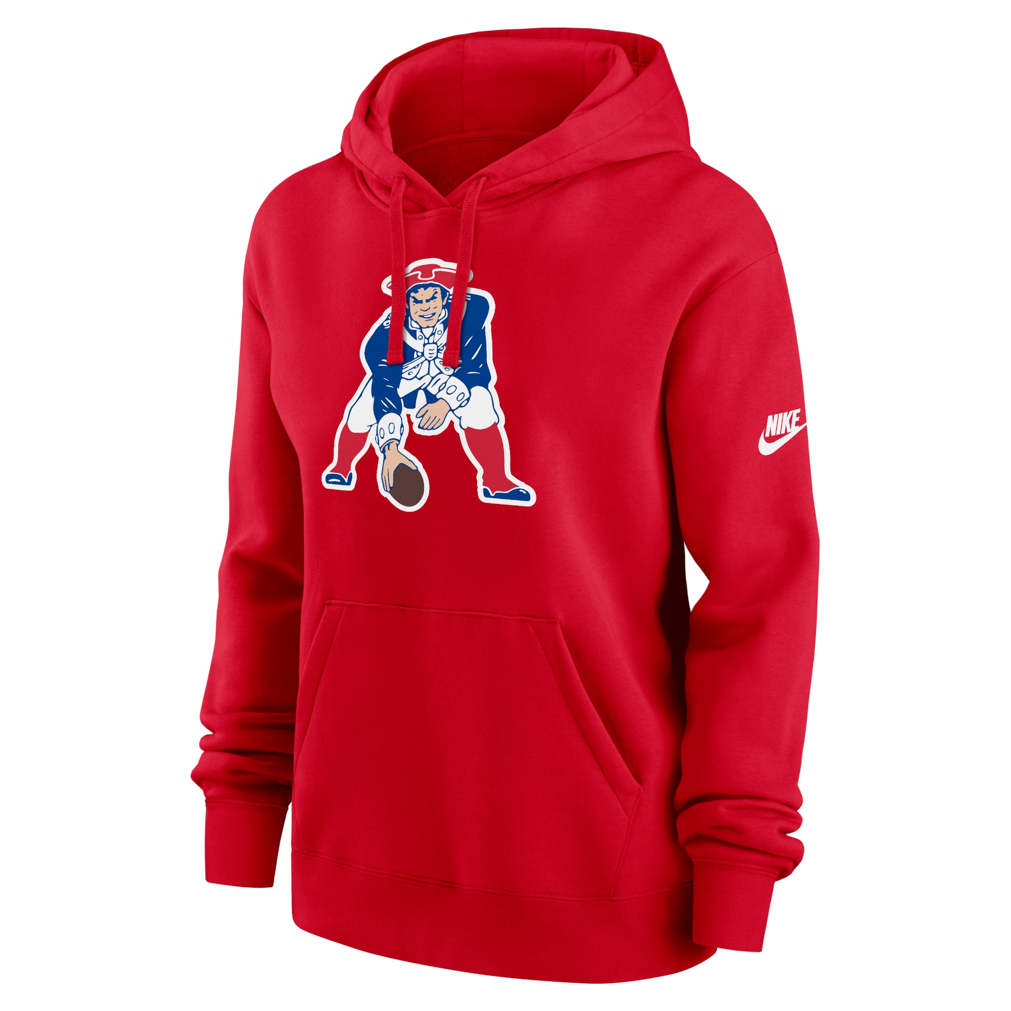 New England Patriots Women's Club Fleece Pullover Hoodie - Red