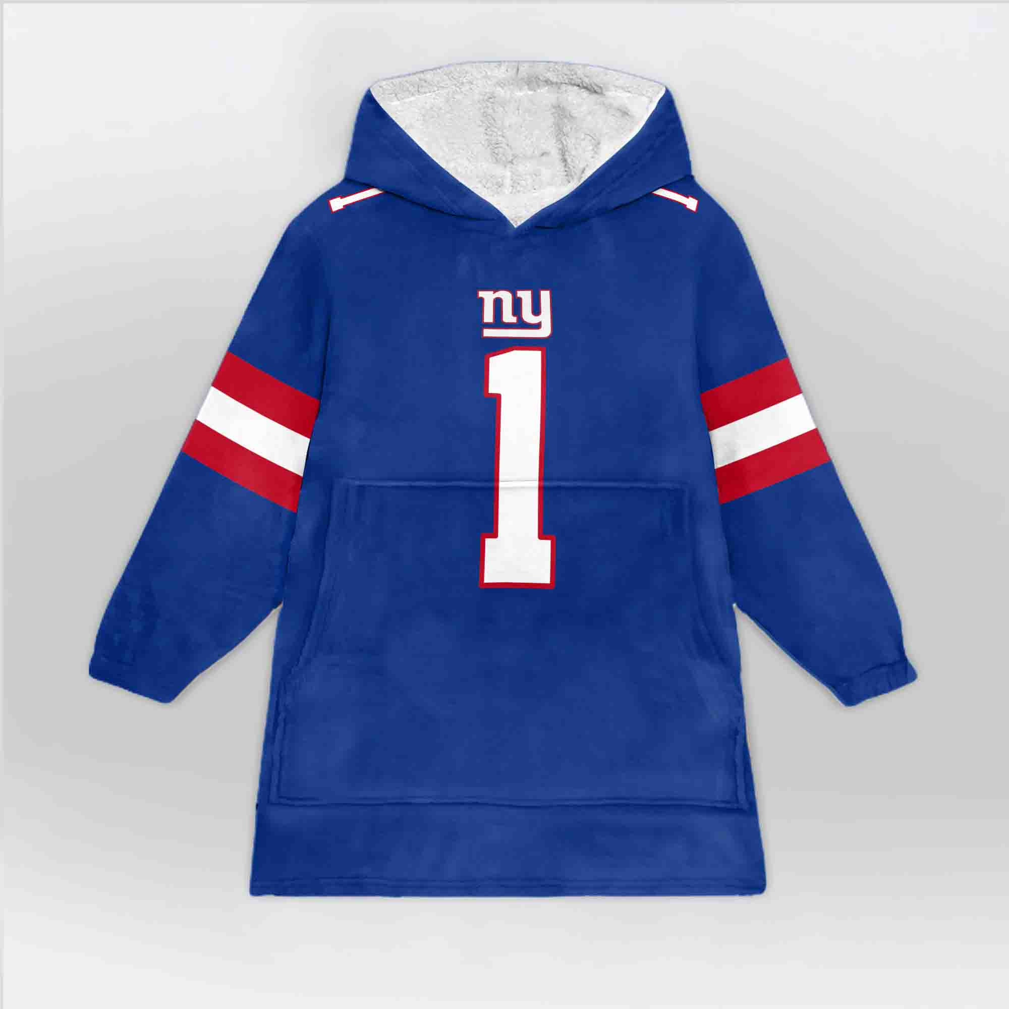 Adult MN 1 New York G Football Unisex Blanket Hoodie