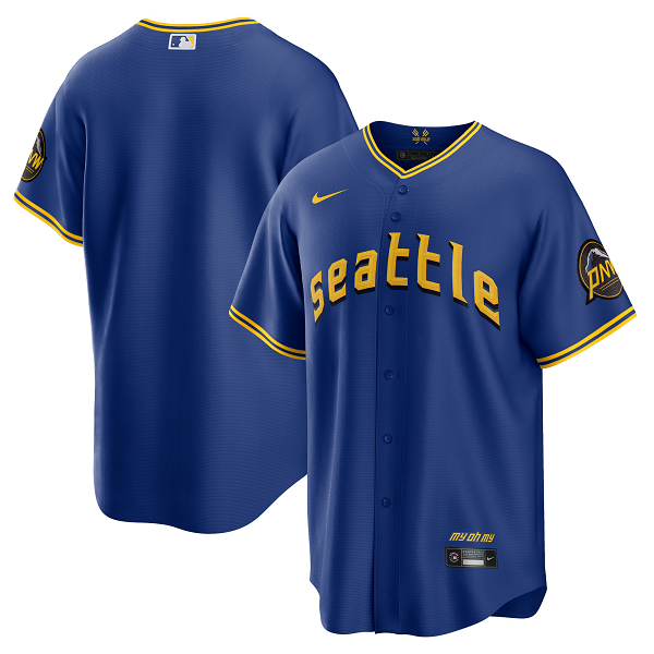 Men's Seattle Mariners  Royal 2023 City Connect Cool Base Jersey