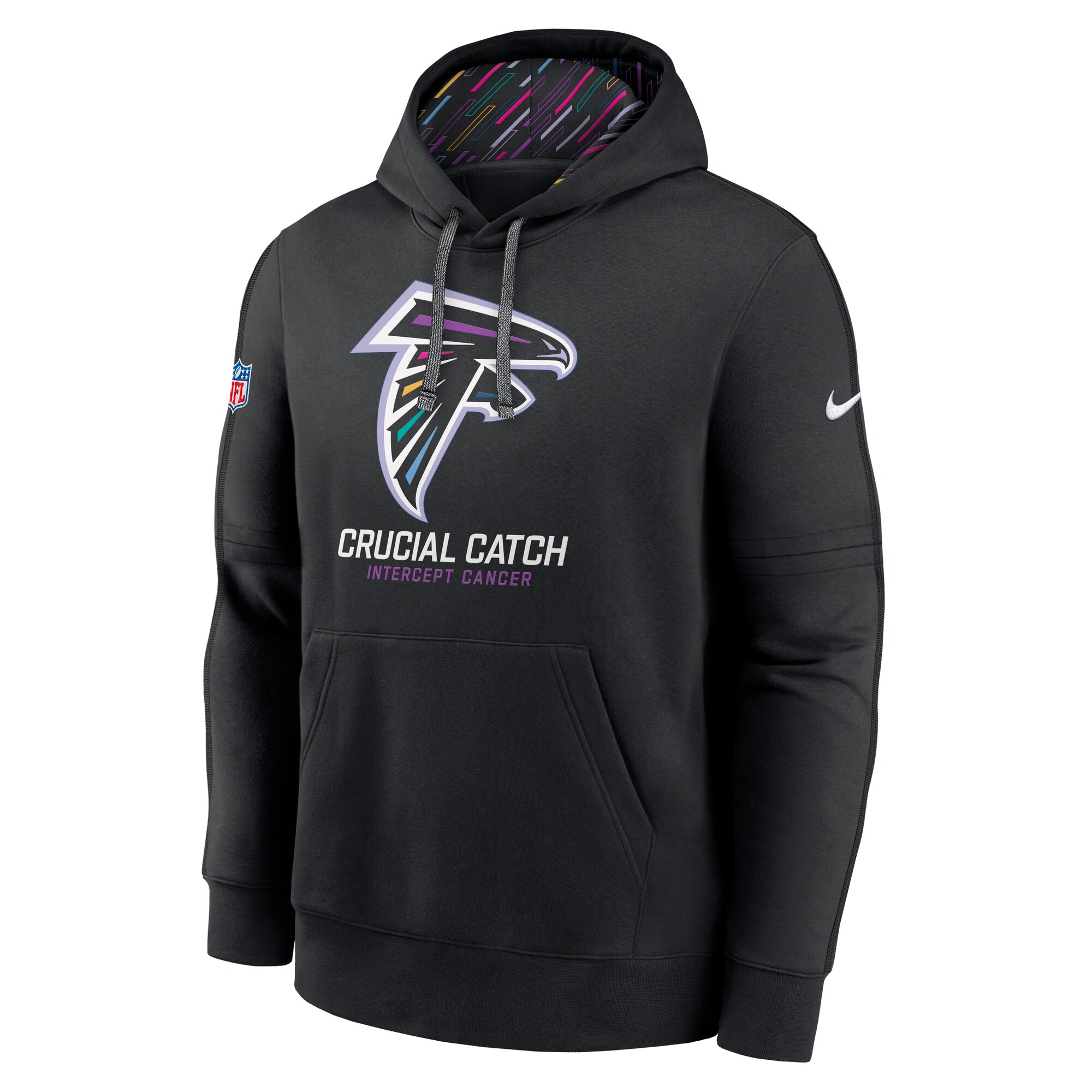 Atlanta Falcons 2024 NFL Crucial Catch Club Pullover Hoodie - Black