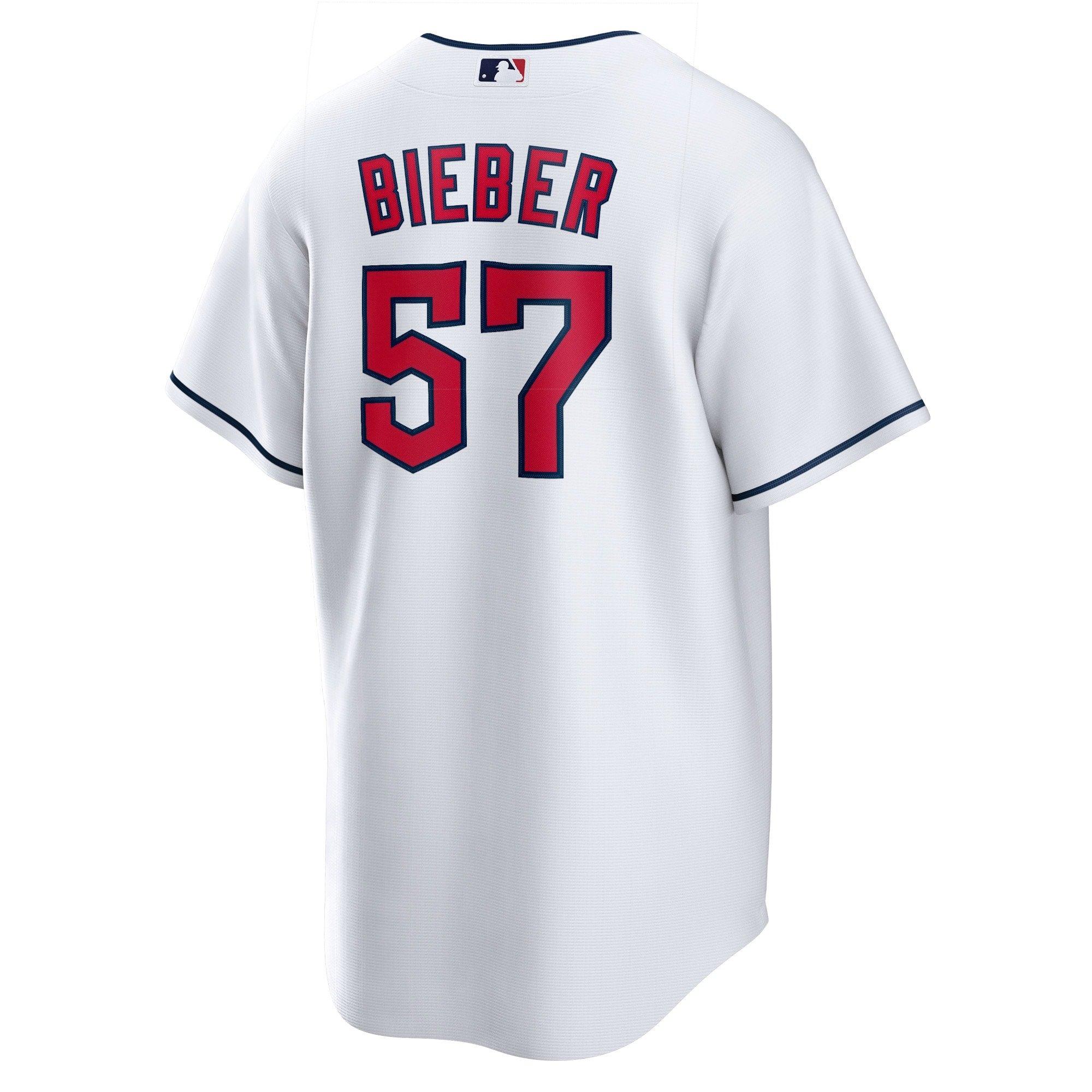 Men's Cleveland Guardians Shane Bieber  White Replica Player Jersey