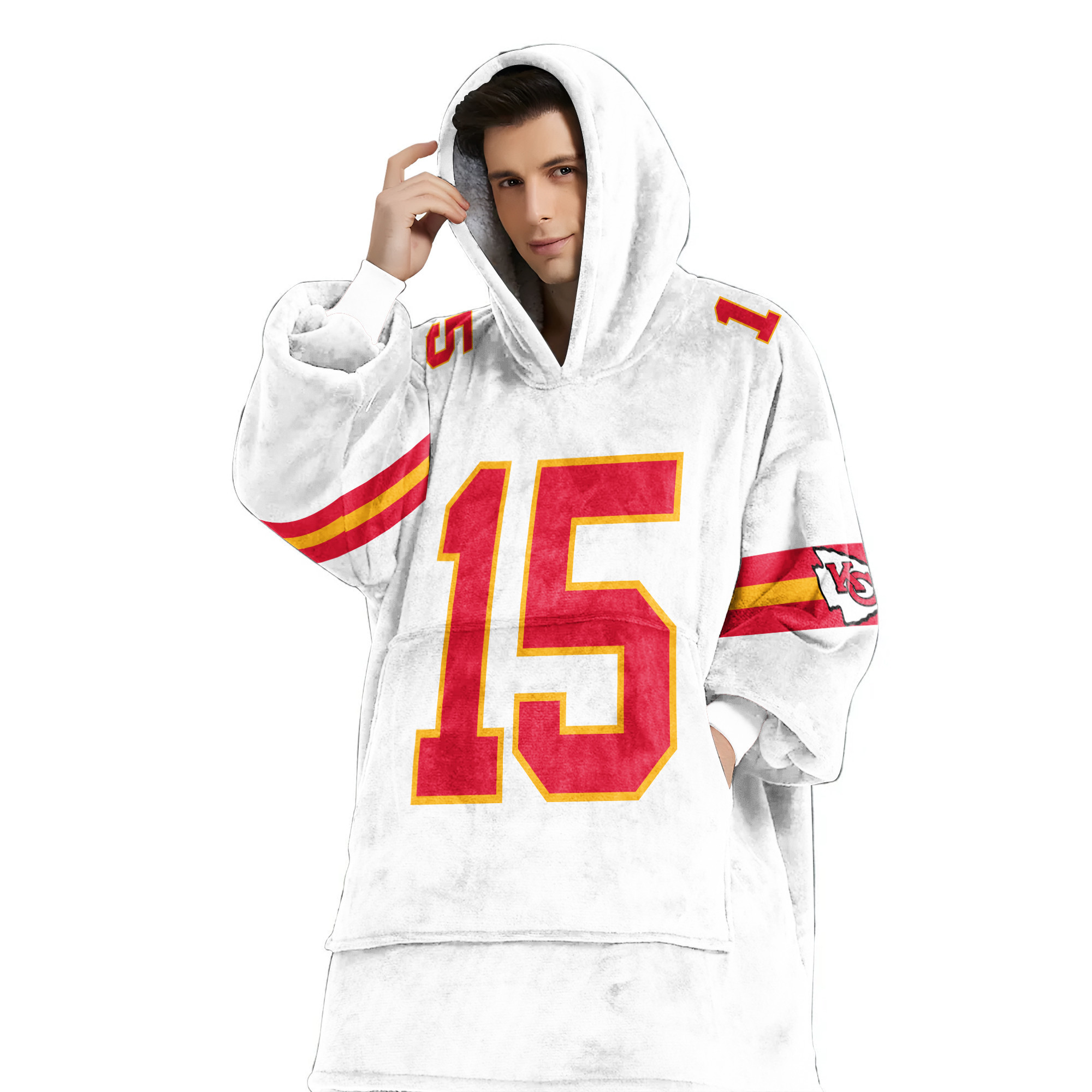 Adult PM 15 Kansas City Football Unisex Blanket Hoodie