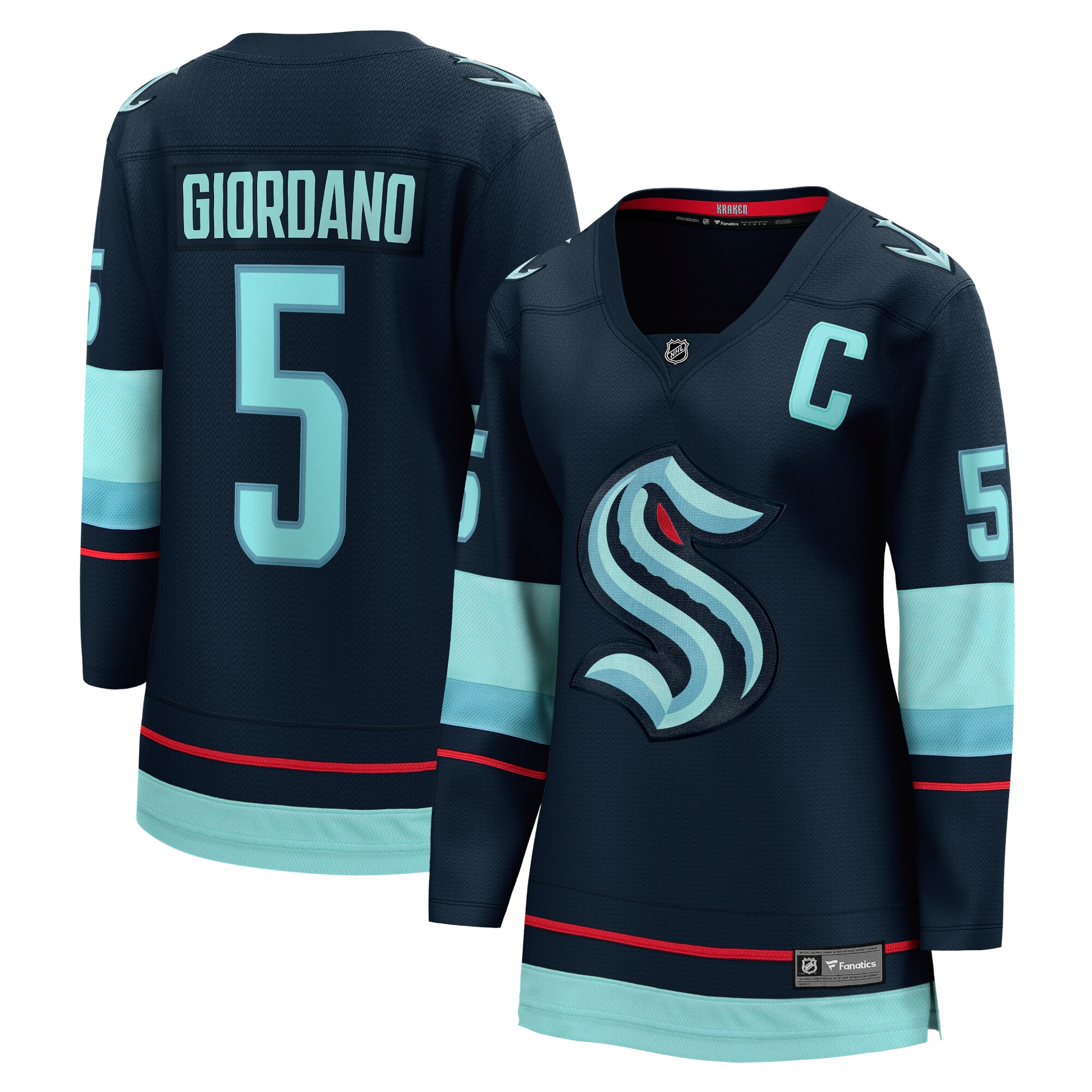 Mark Giordano Seattle Kraken Women's Home Premier Breakaway Player Jersey - Deep Sea Blue
