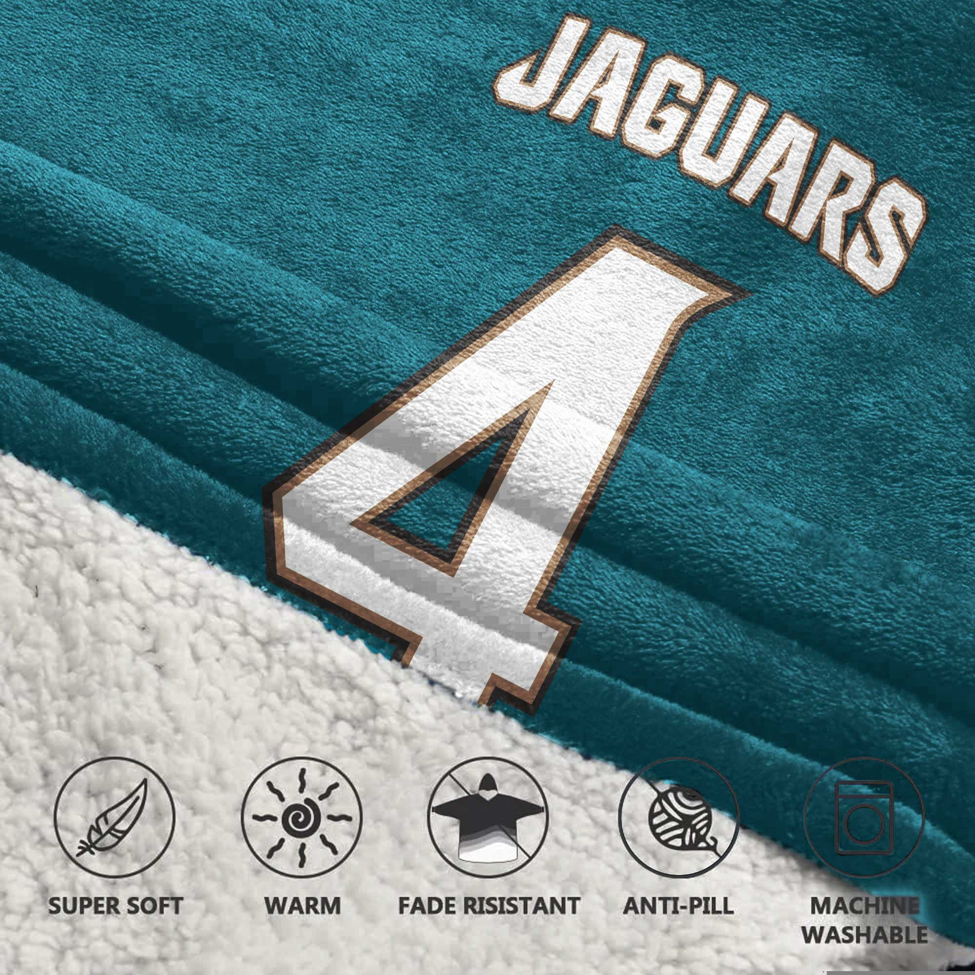 Kid 4 Jacksonville Football Unisex Blanket Hoodie