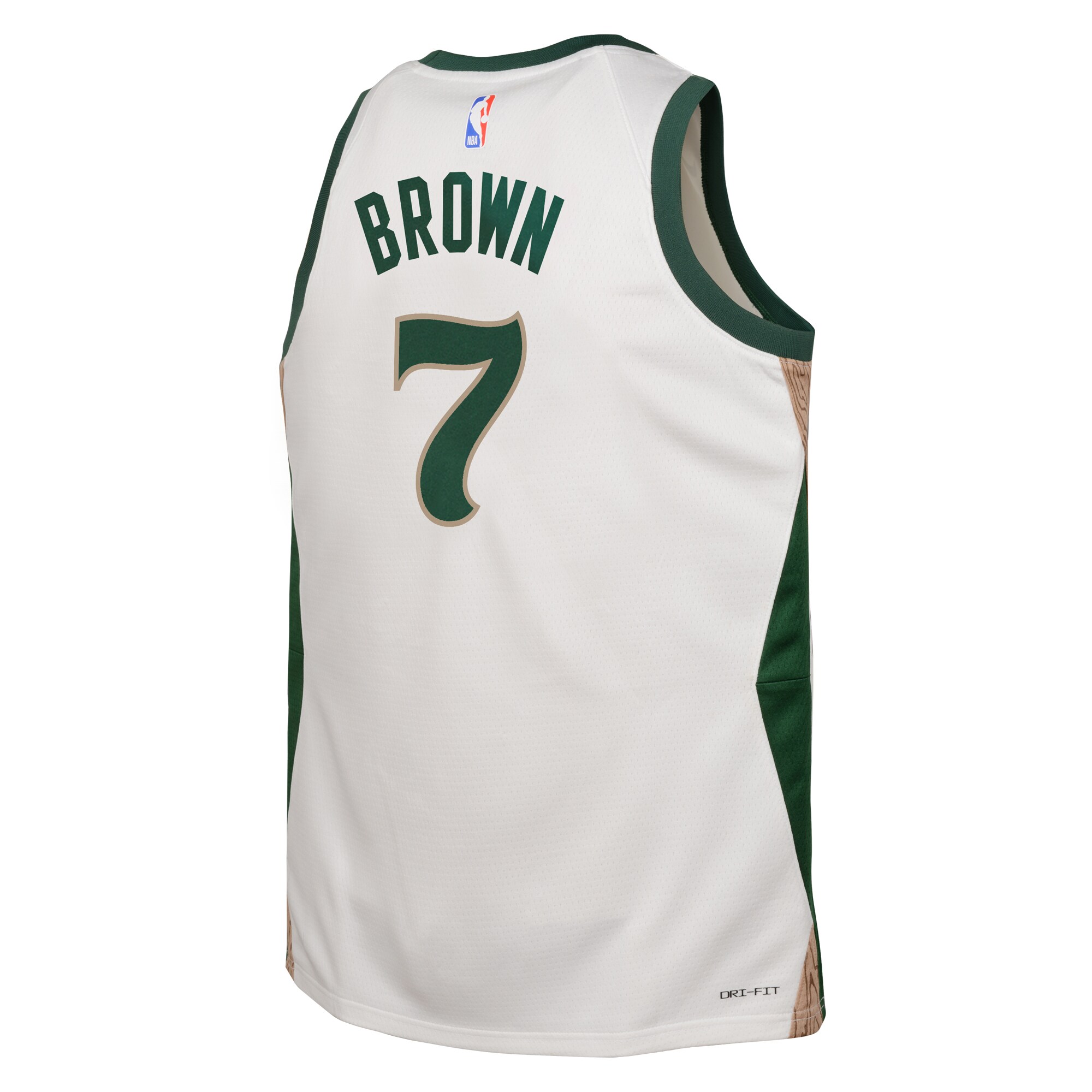 Youth Boston Celtics Jaylen Brown  White 2023/24 Swingman Replica Jersey - City Edition