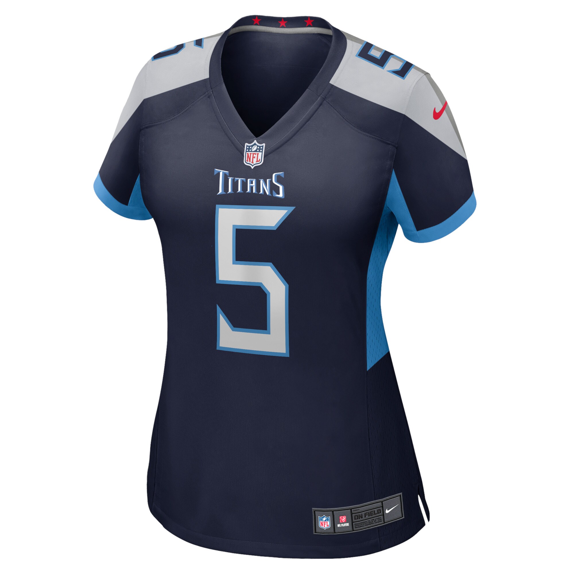 Kevin Hogan Tennessee Titans  Women's Home Game Player Jersey - Navy