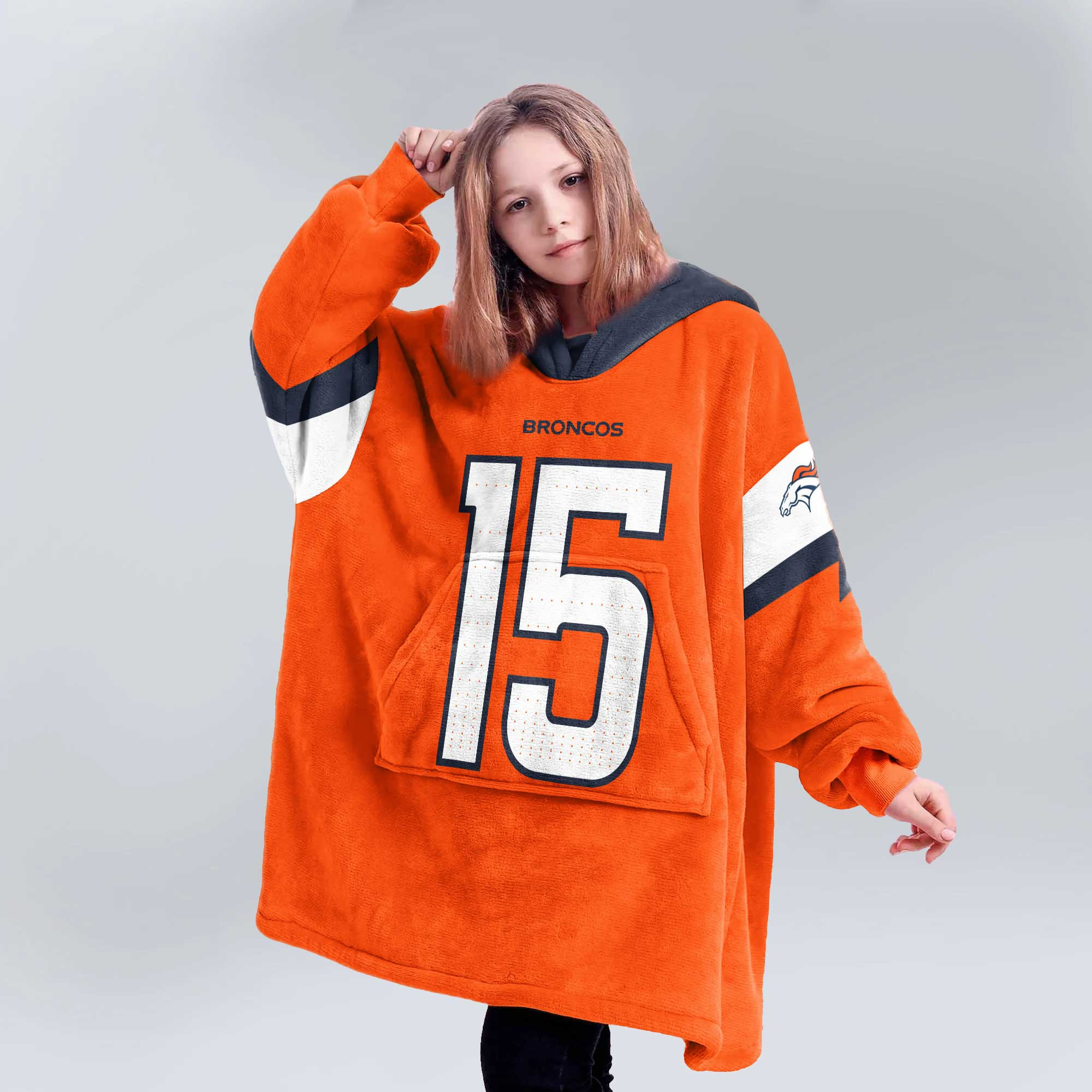 Kid N.B 15 Denver Football Unisex Blanket Hoodie