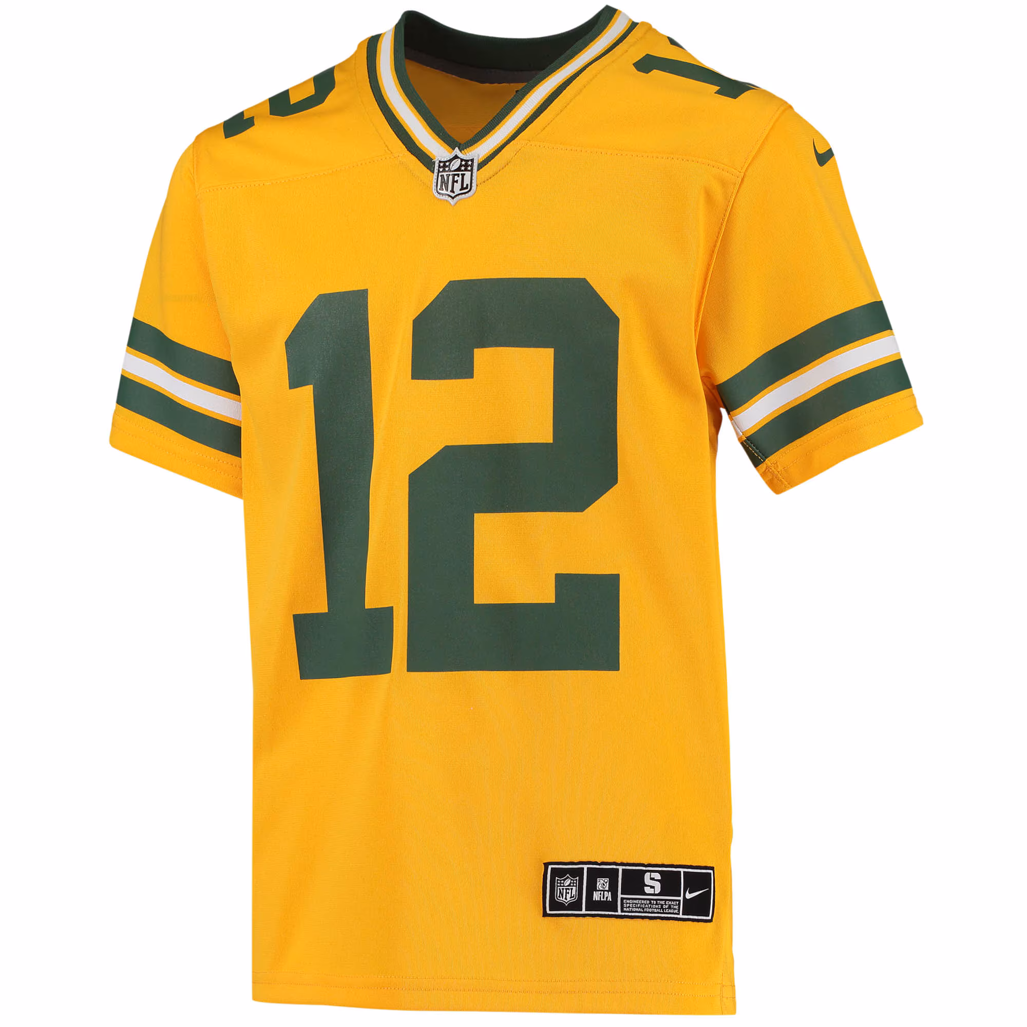 Aaron Rodgers Green Bay Packers Youth Inverted Team Game Jersey - Gold