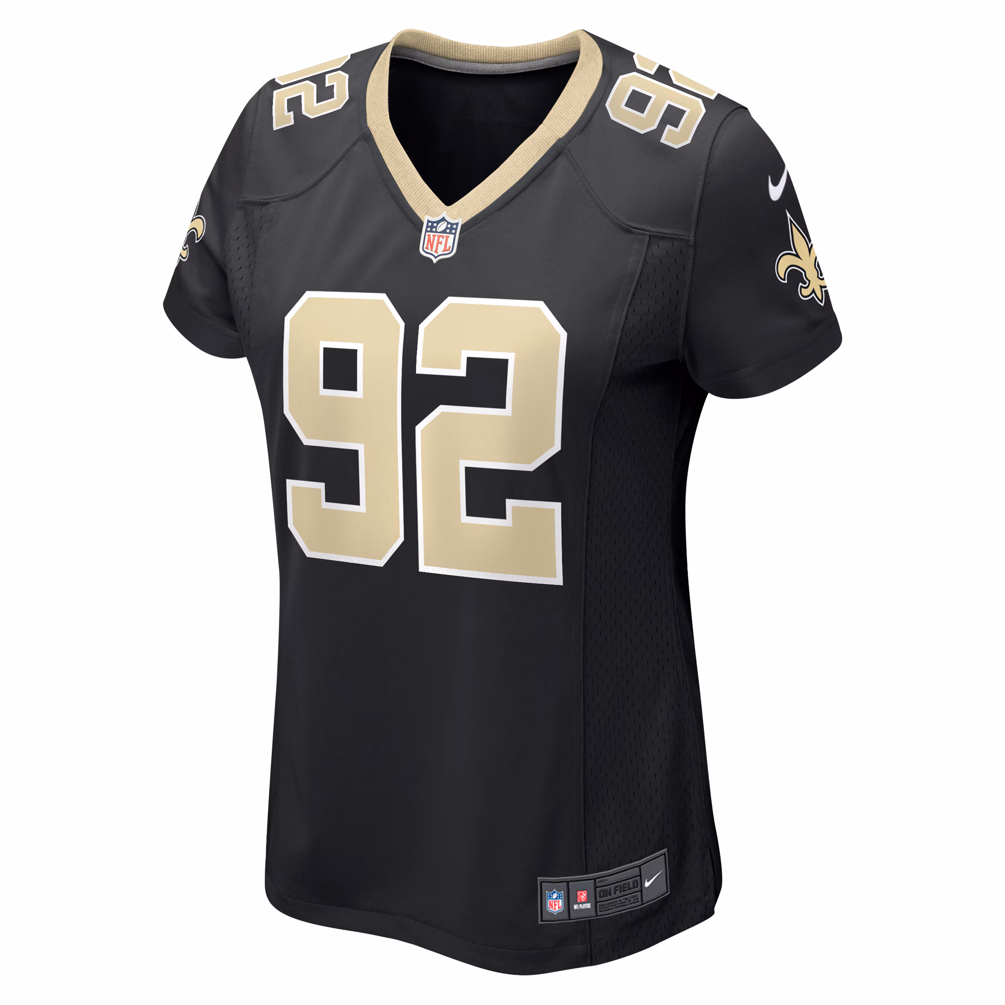 Tanoh Kpassagnon New Orleans Saints Women's Game Player Jersey - Black