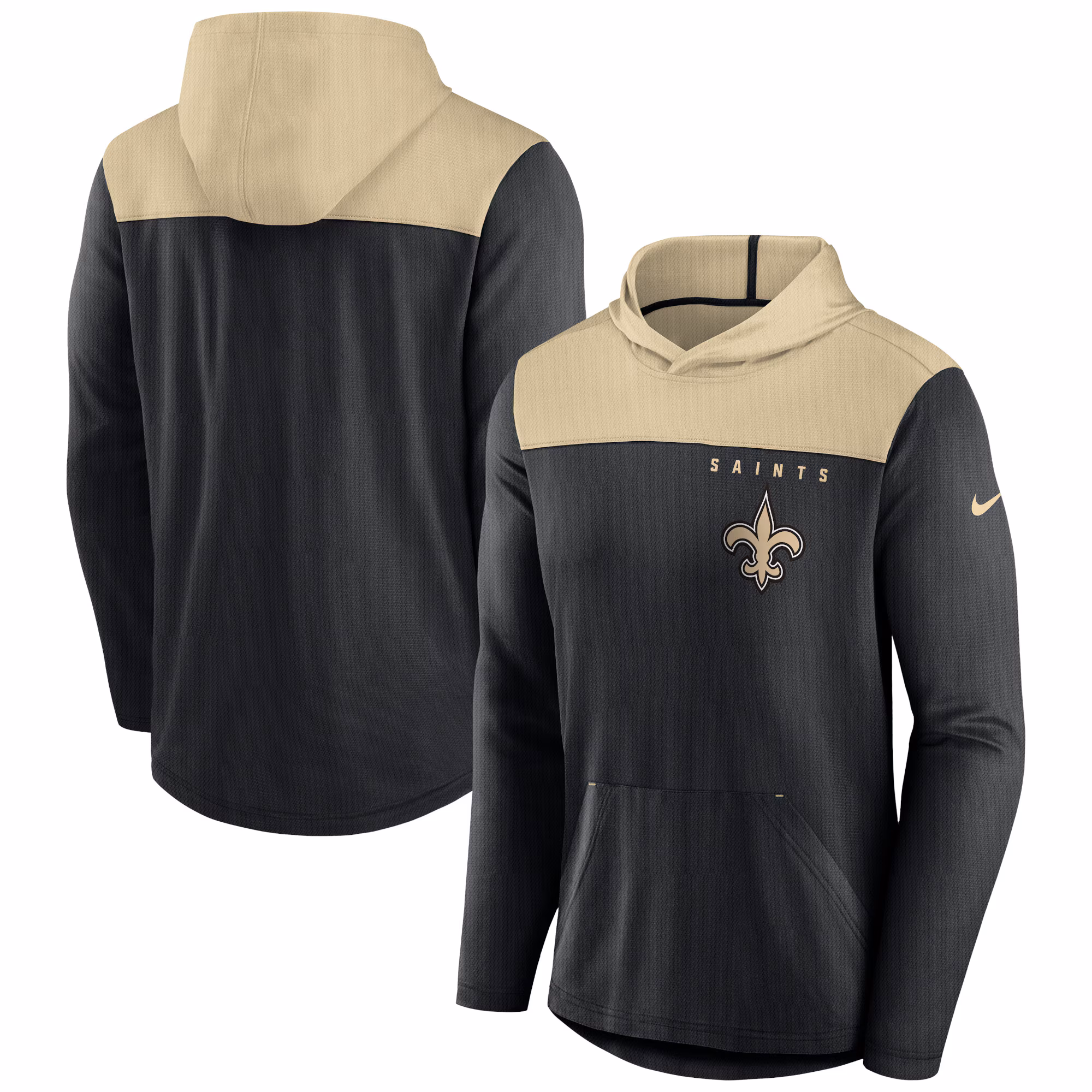 New Orleans Saints Fan Gear Pullover Hoodie - Black